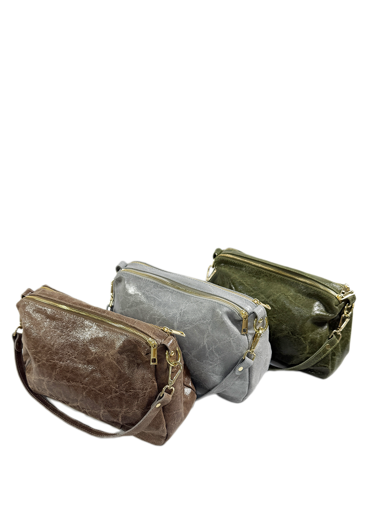 Elongated Leather Bag