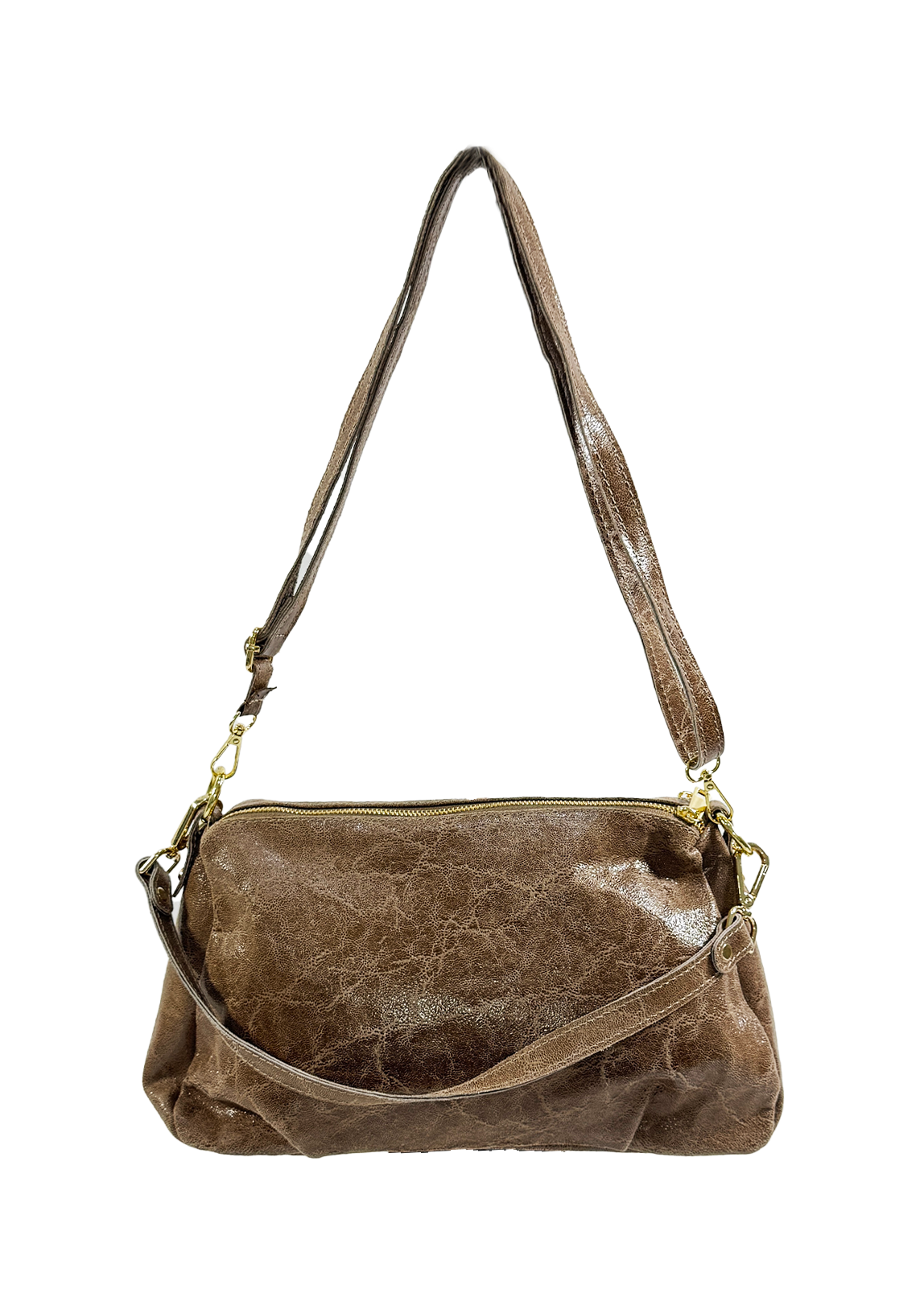 Elongated Leather Bag