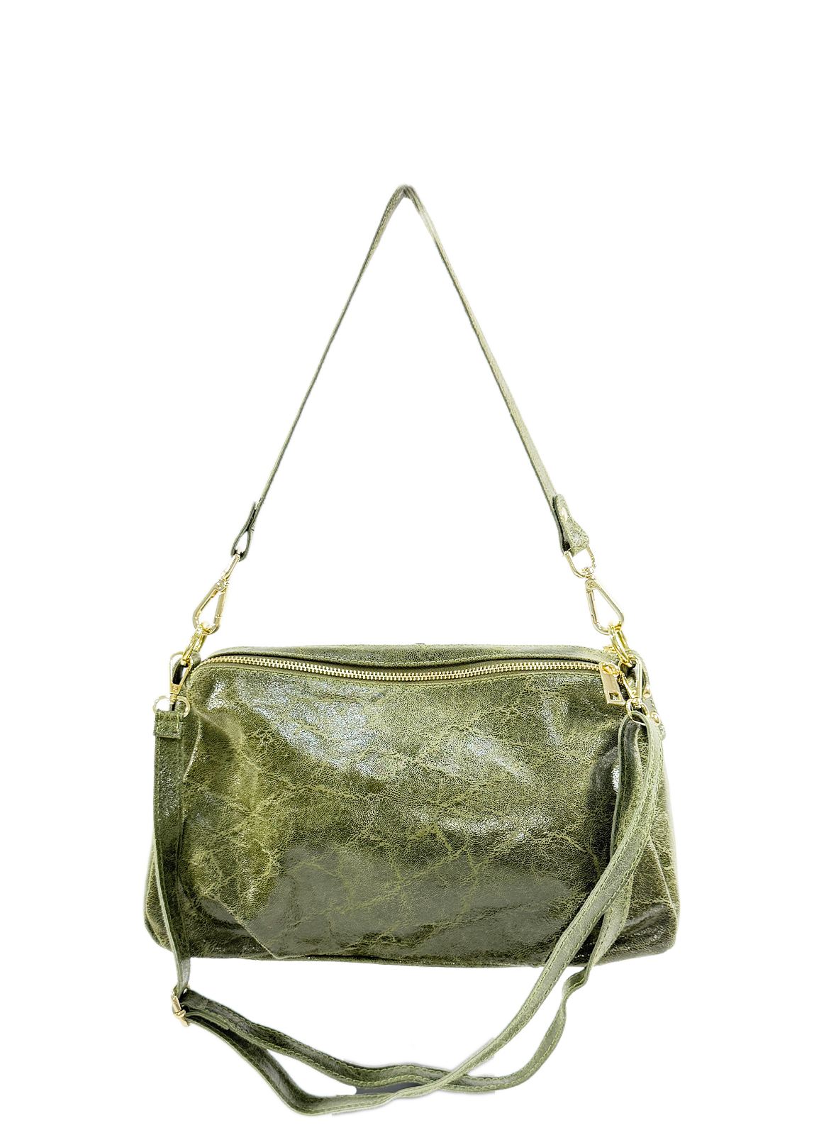 Elongated Leather Bag