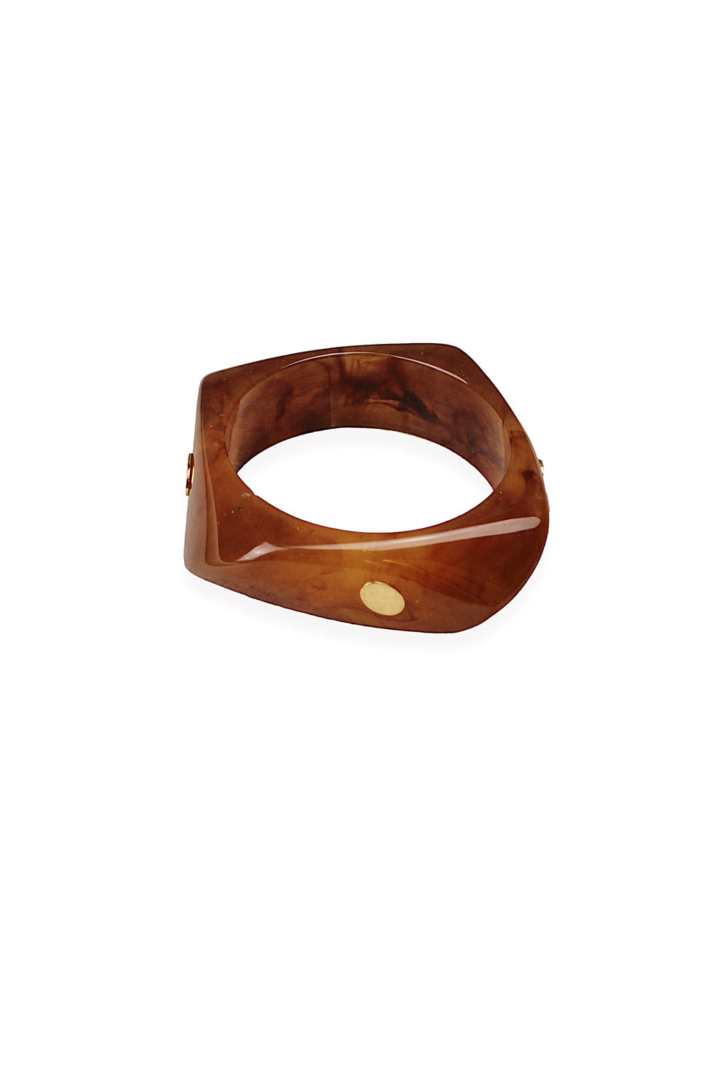 Green Marbled Resin Bangle