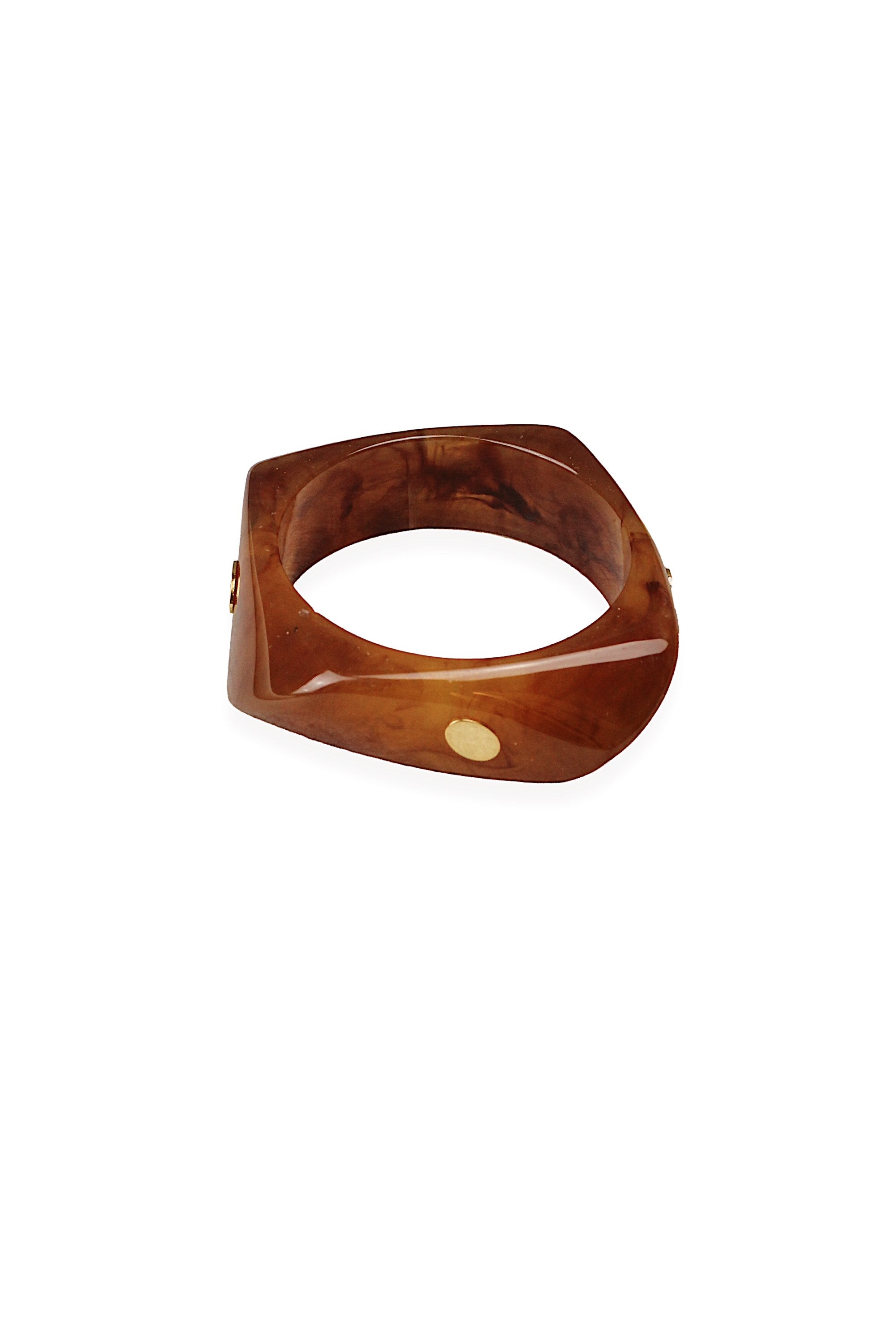 Green Marbled Resin Bangle