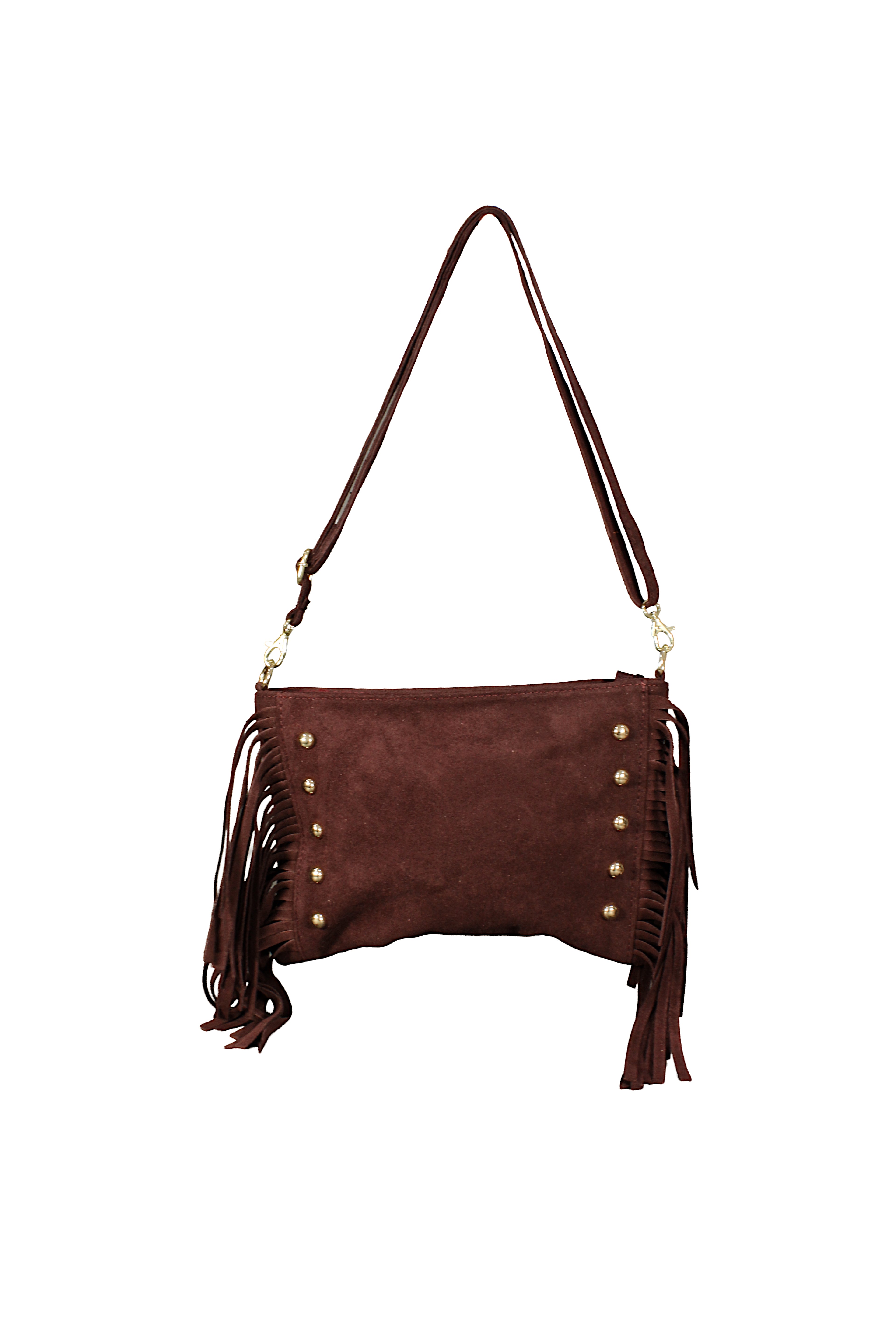 Boho-Chic Suede Bag