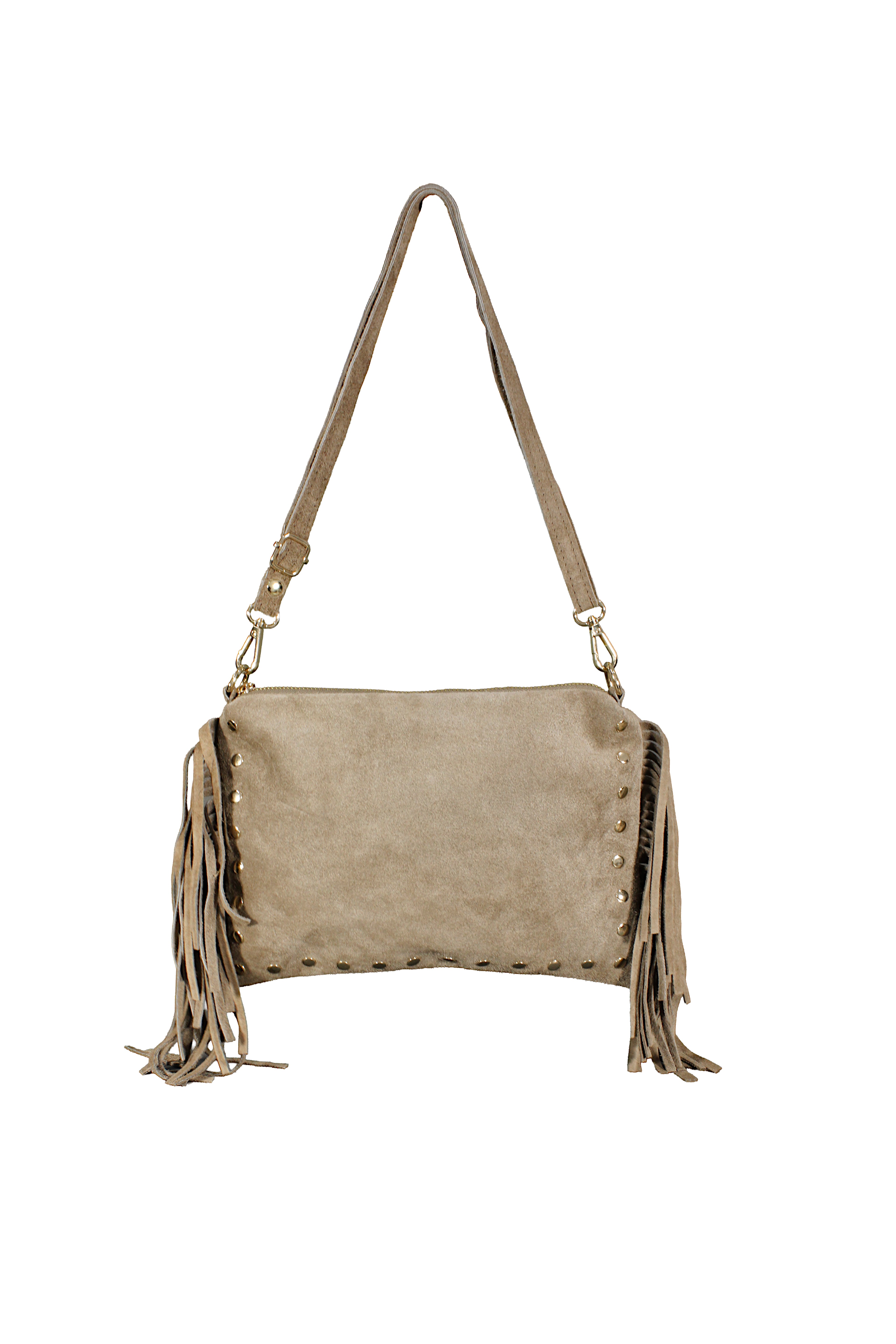 Boho-Chic Suede Bag