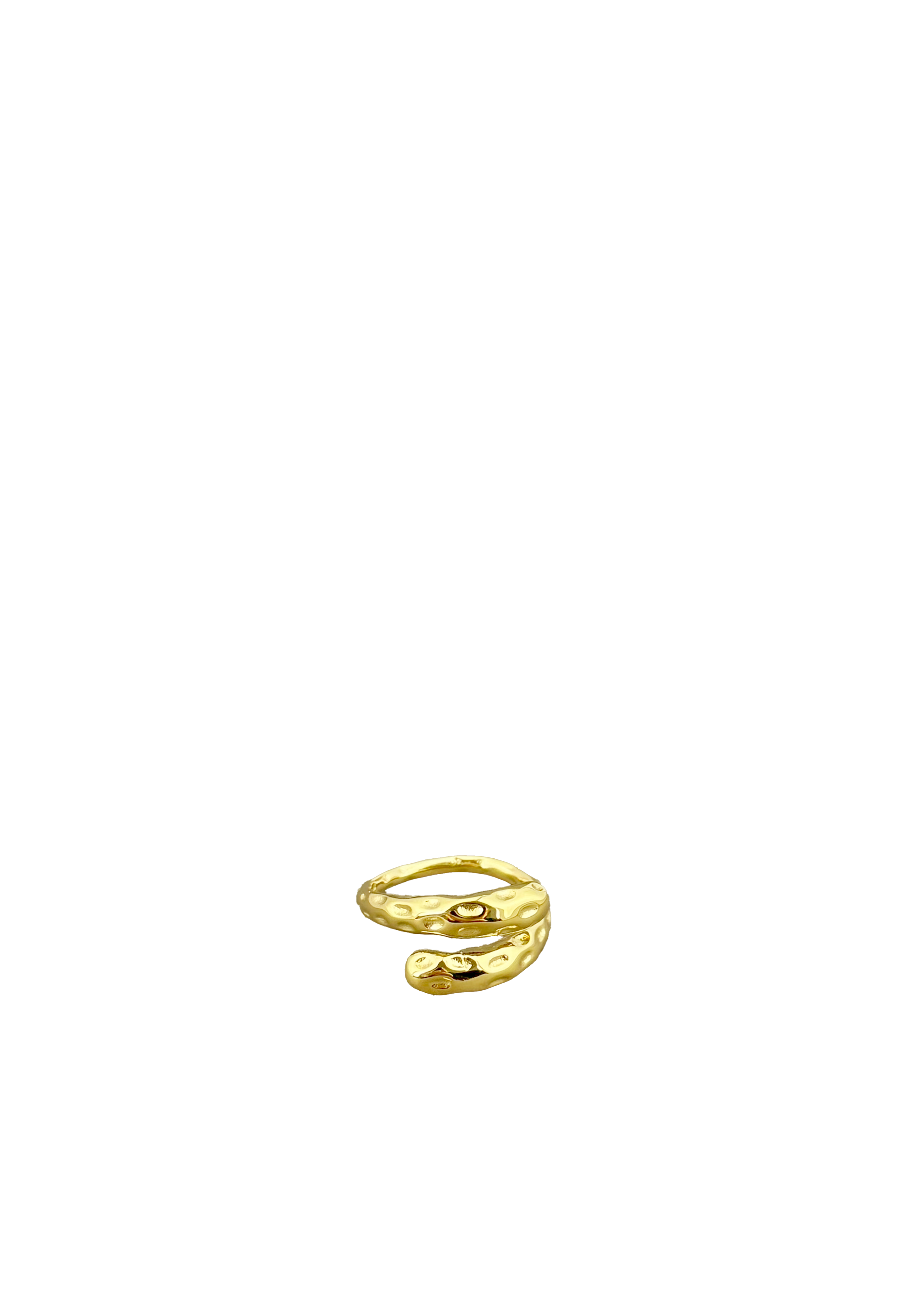 Textured Snake-Inspired Adjustable Ring