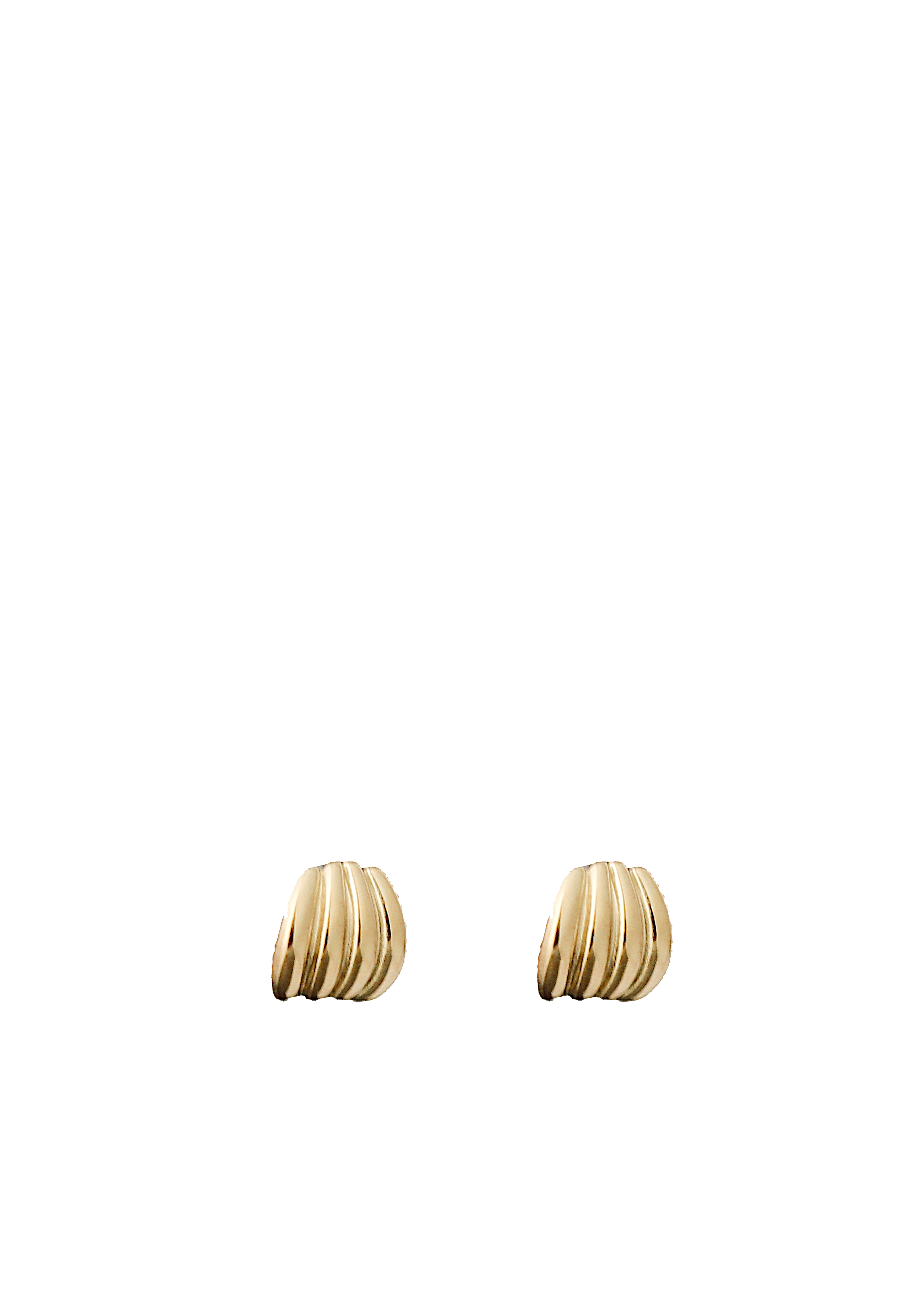Ribbed Stud Earrings