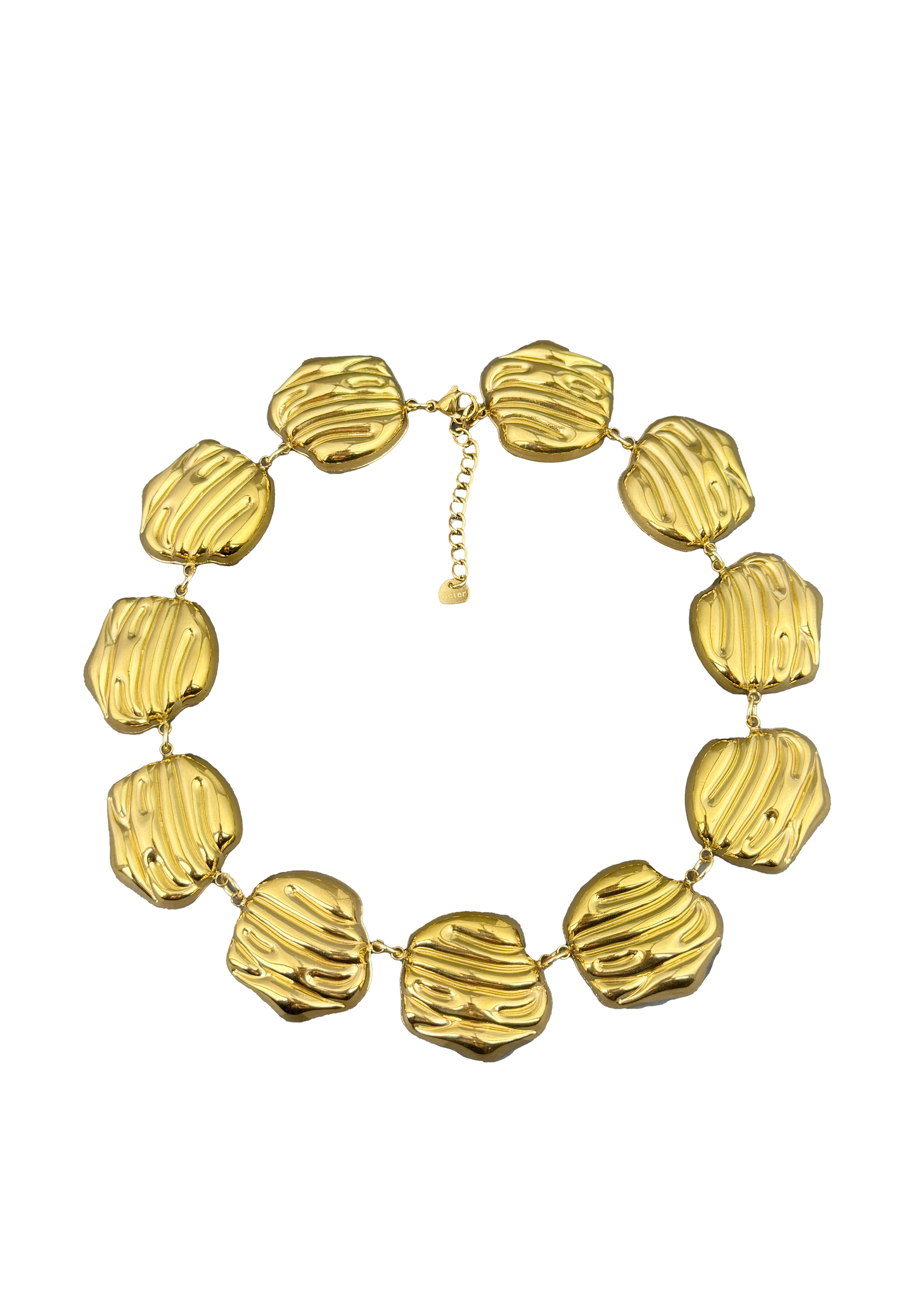 Textured Tile Necklace