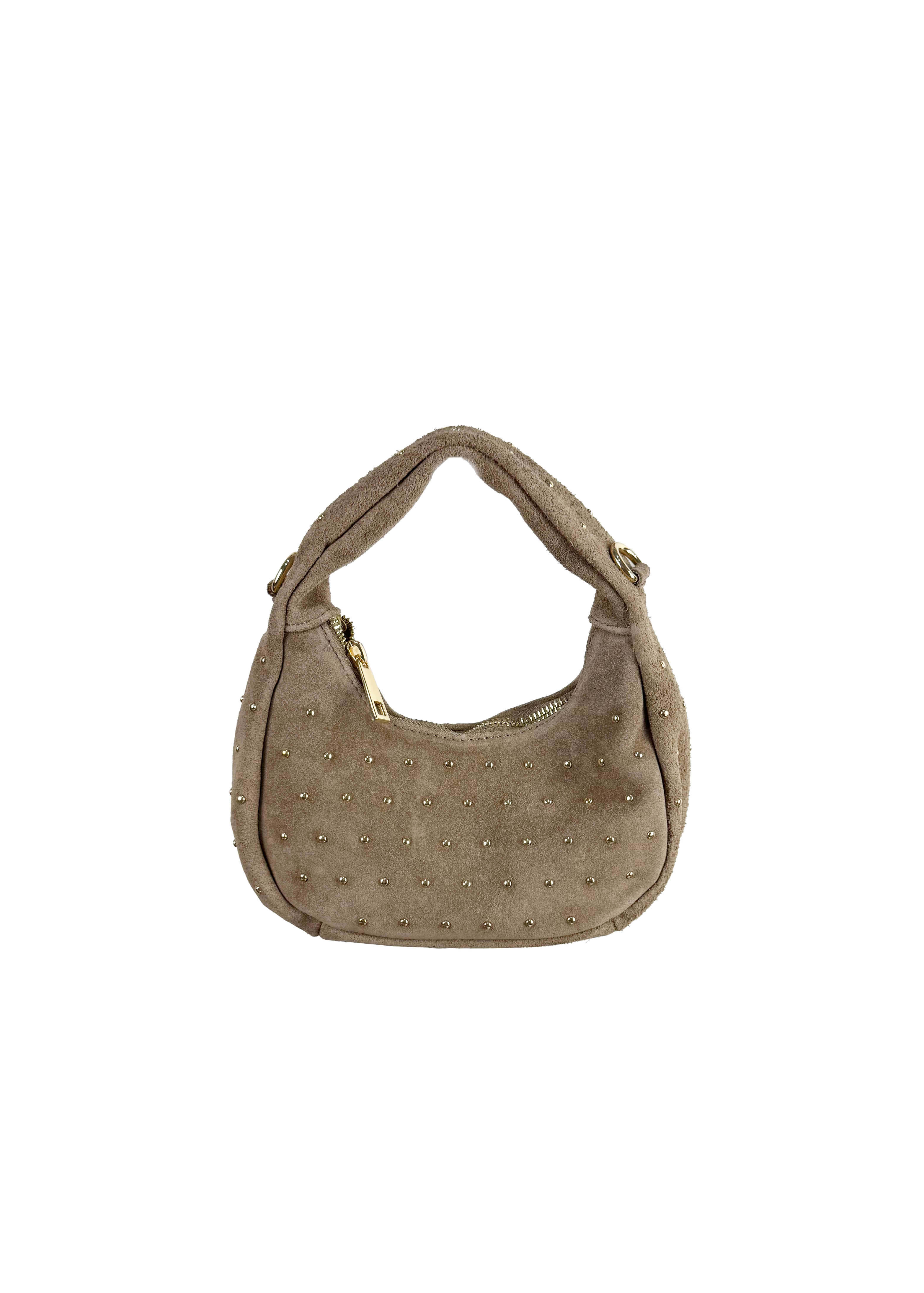 Suede Studded Mini Bag