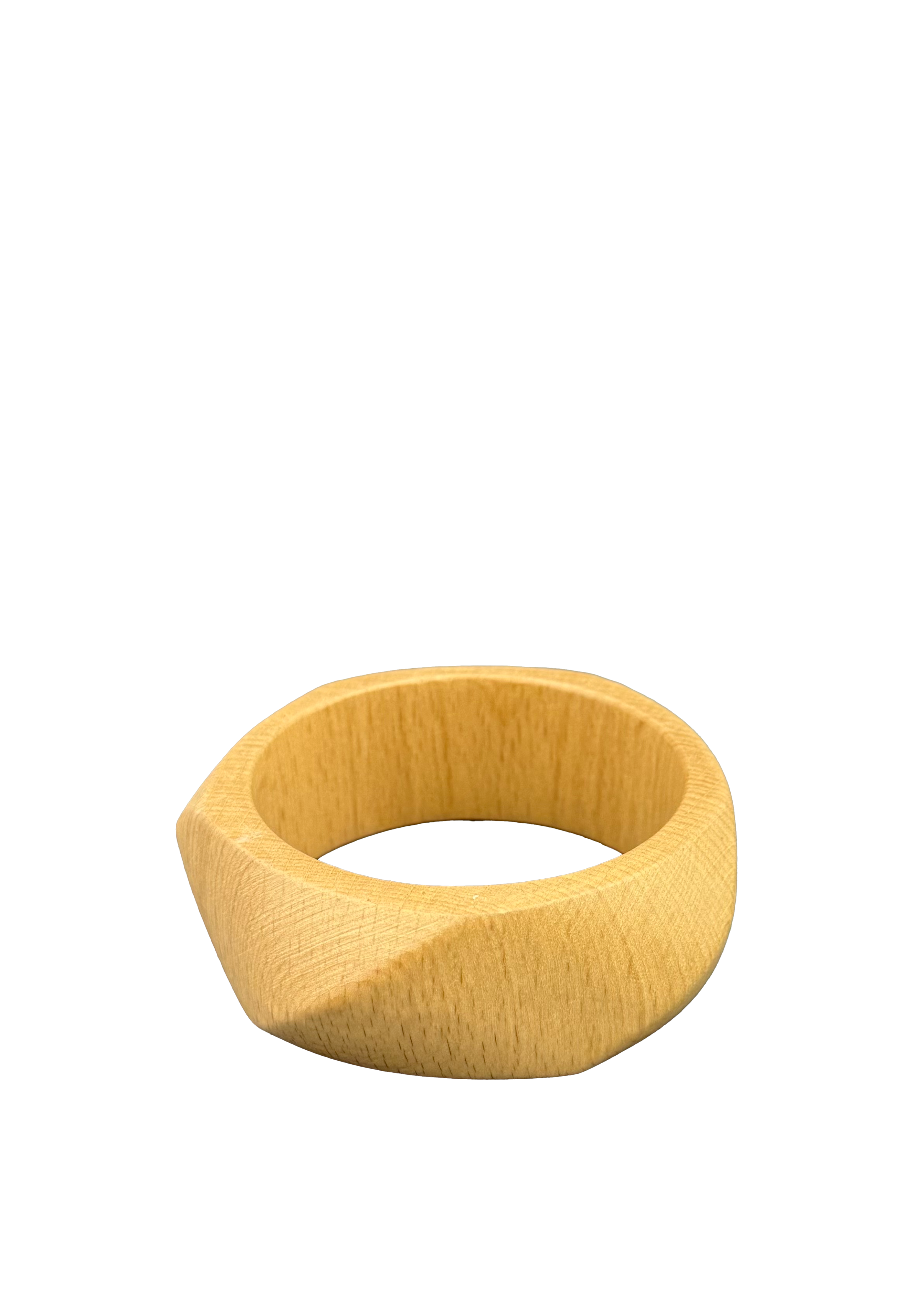Wood Faceted Bangle