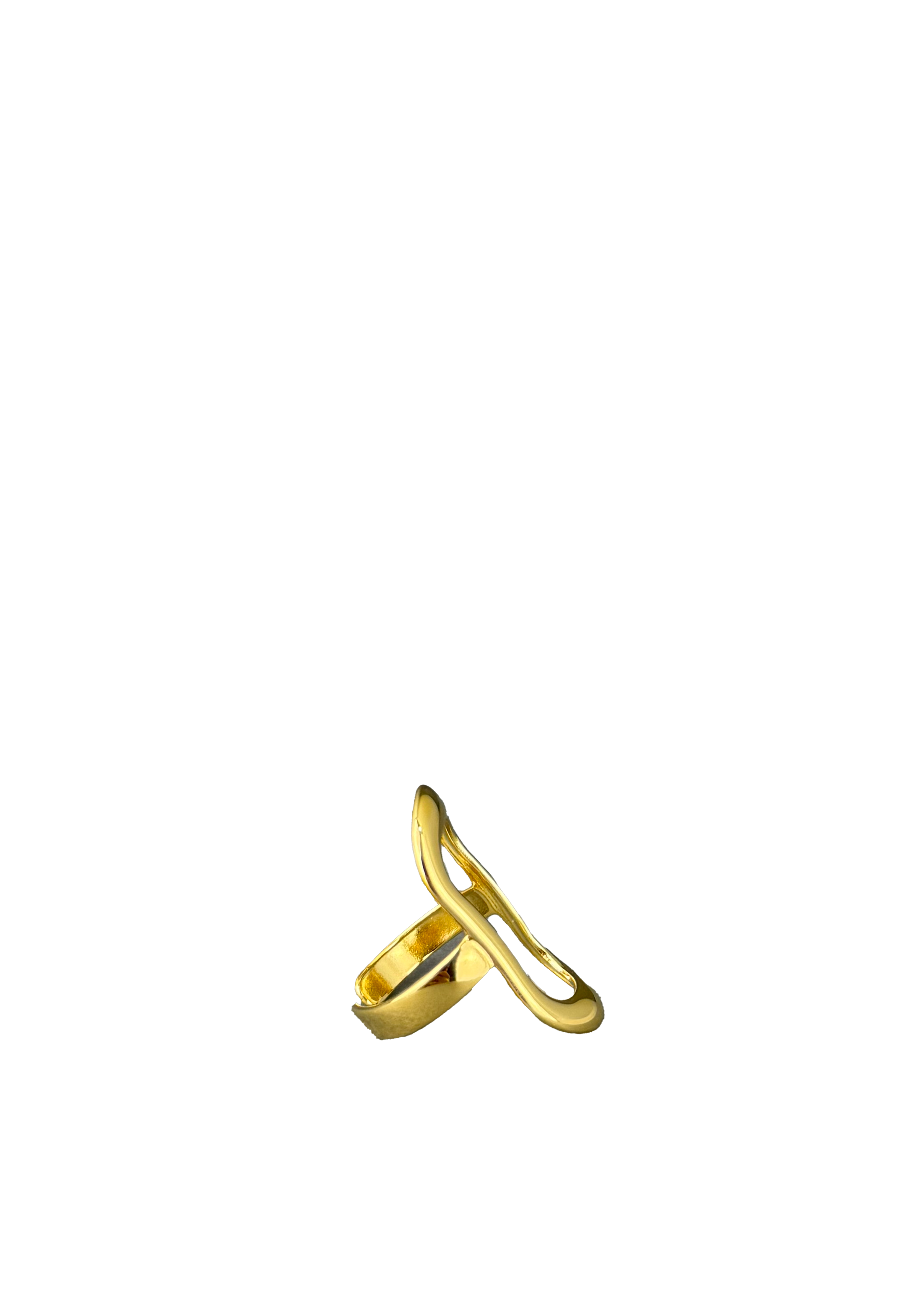 Sculptural Oval Frame Ring