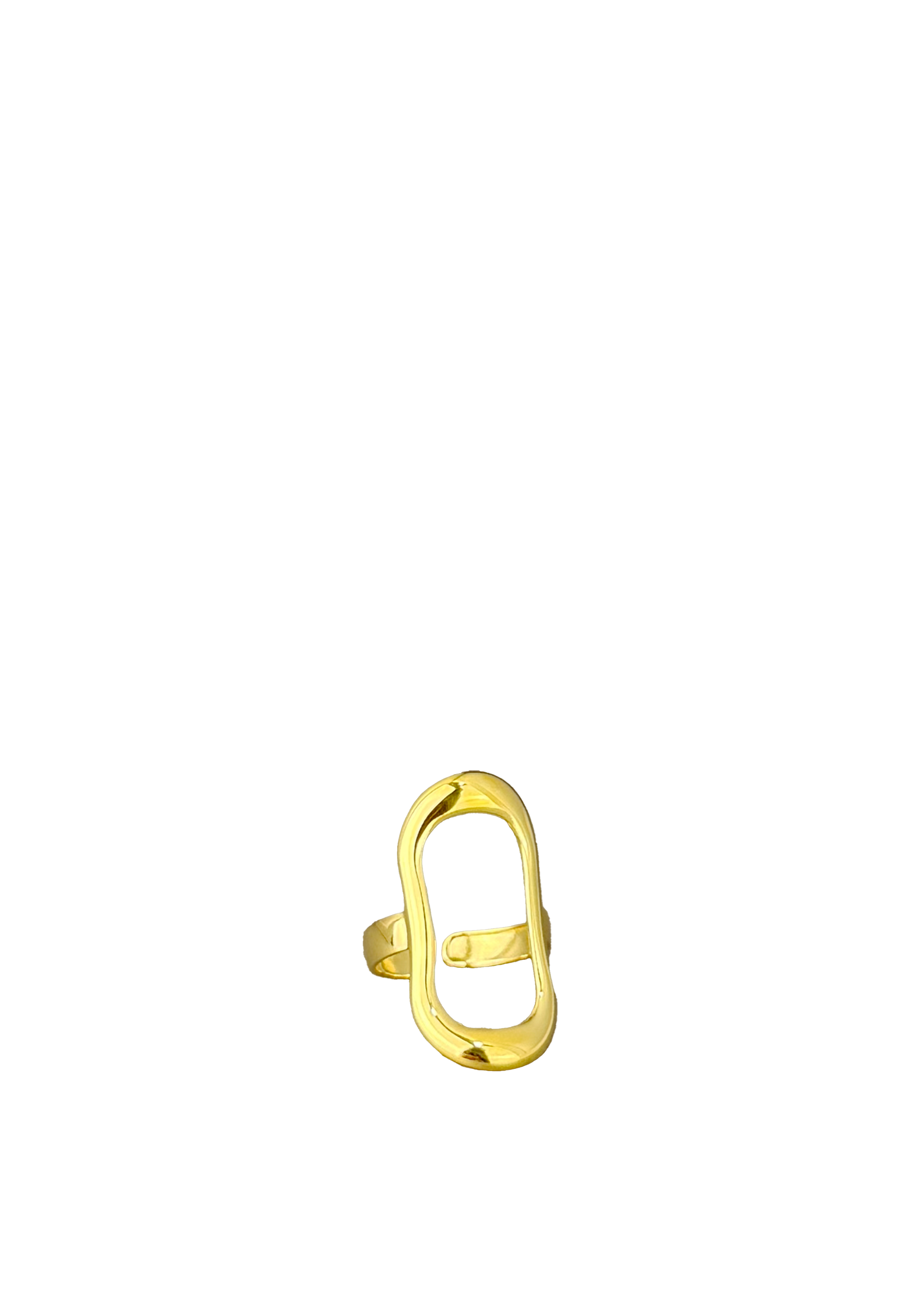Sculptural Oval Frame Ring