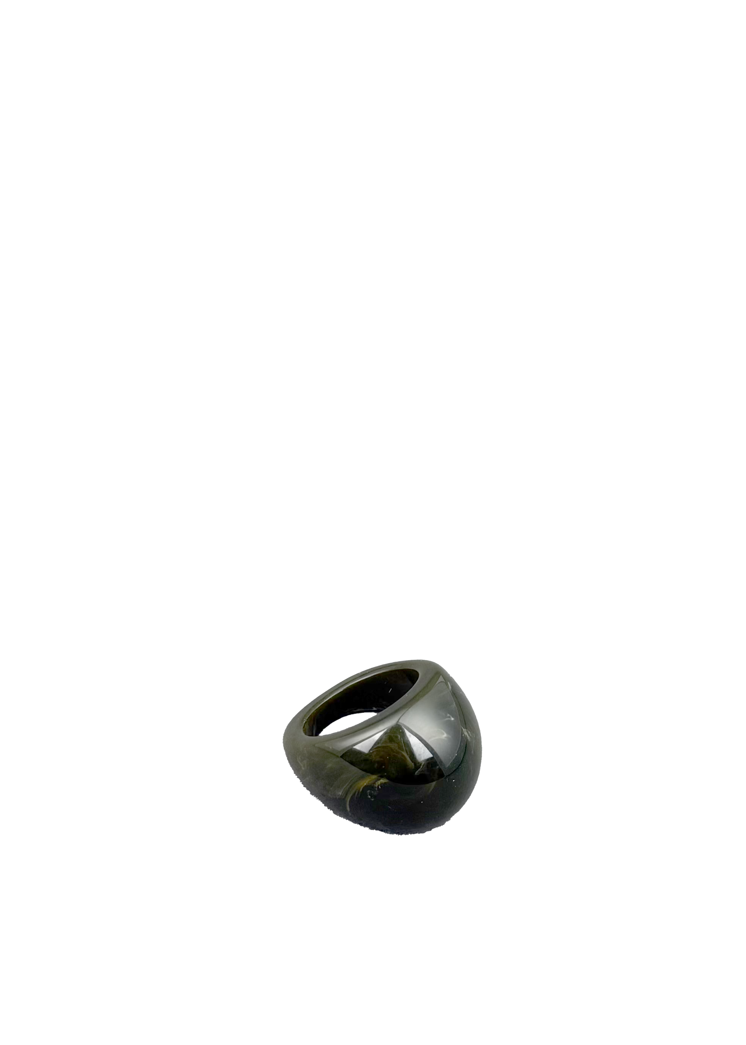 Dark Green Resin Ring