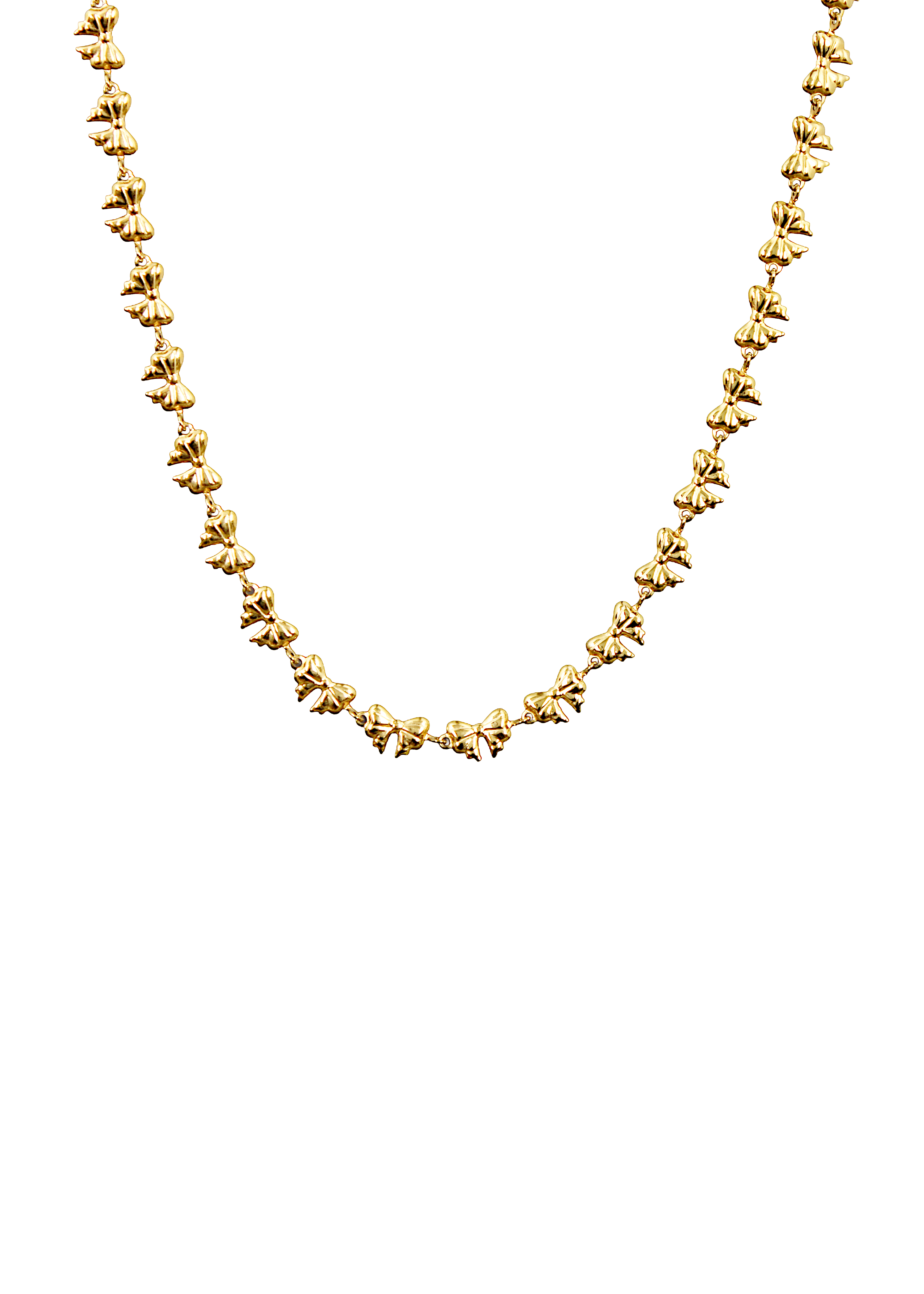 Bow Link Statement Necklace