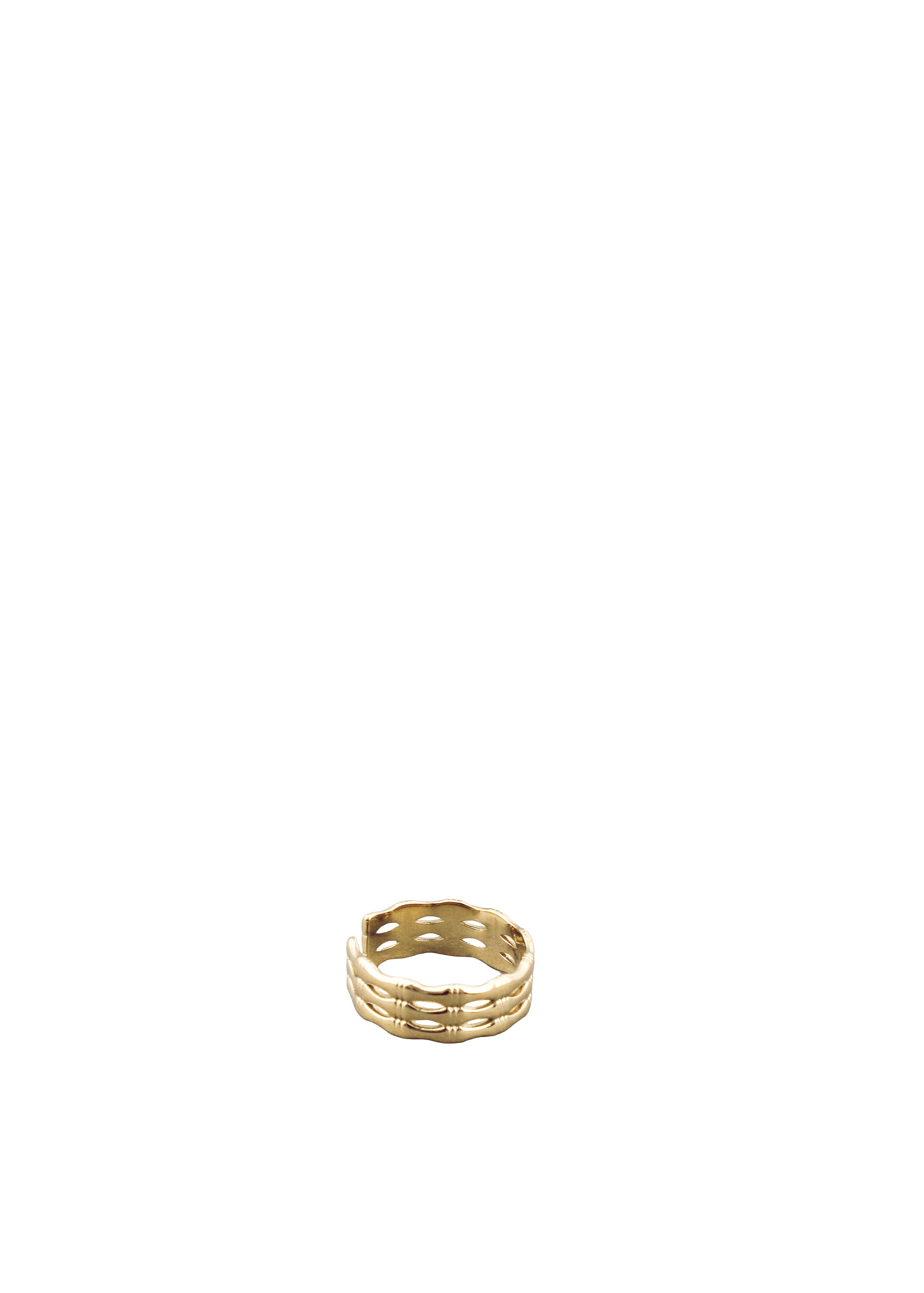 Textured Triple-Band Ring