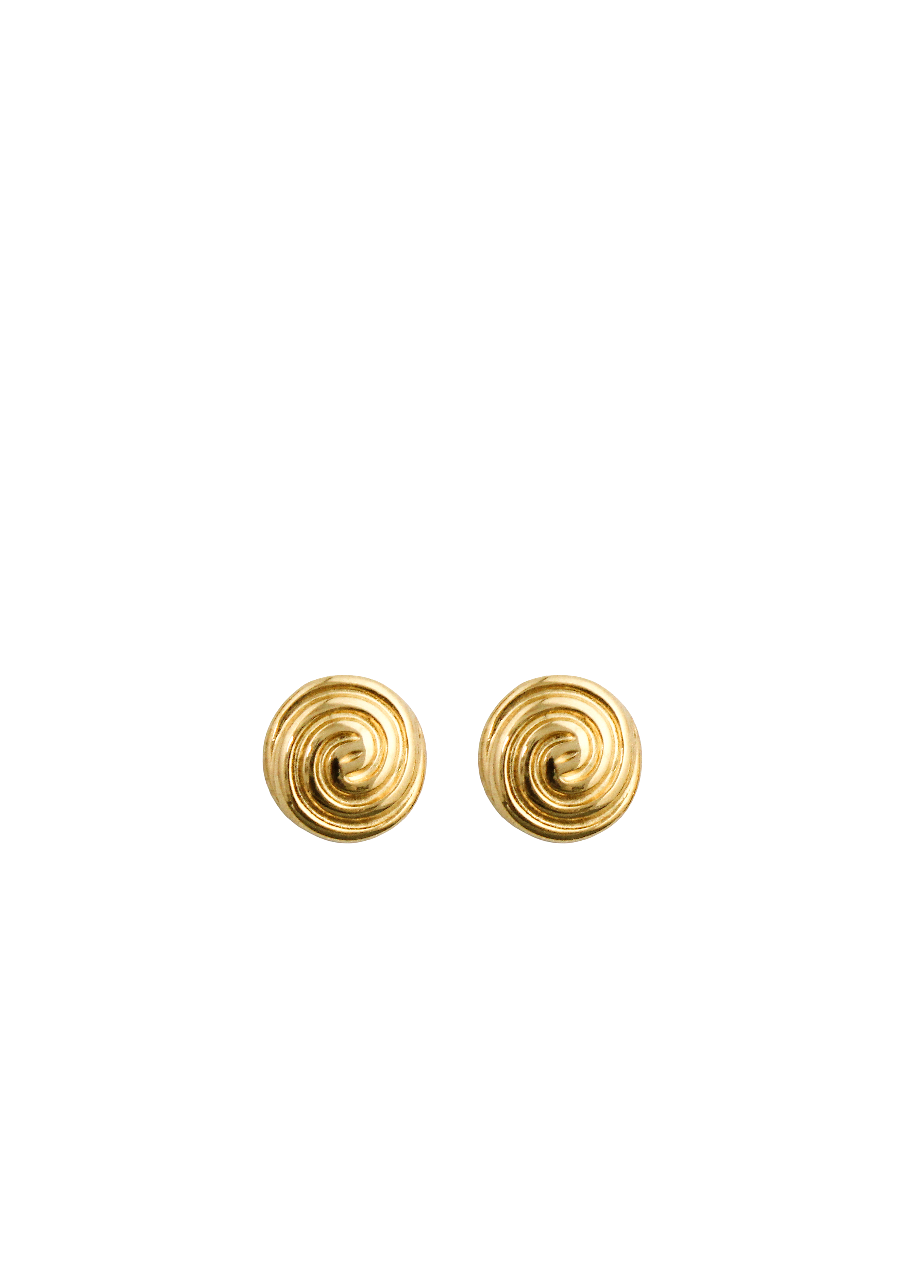 Spiral Relief Stud Earrings