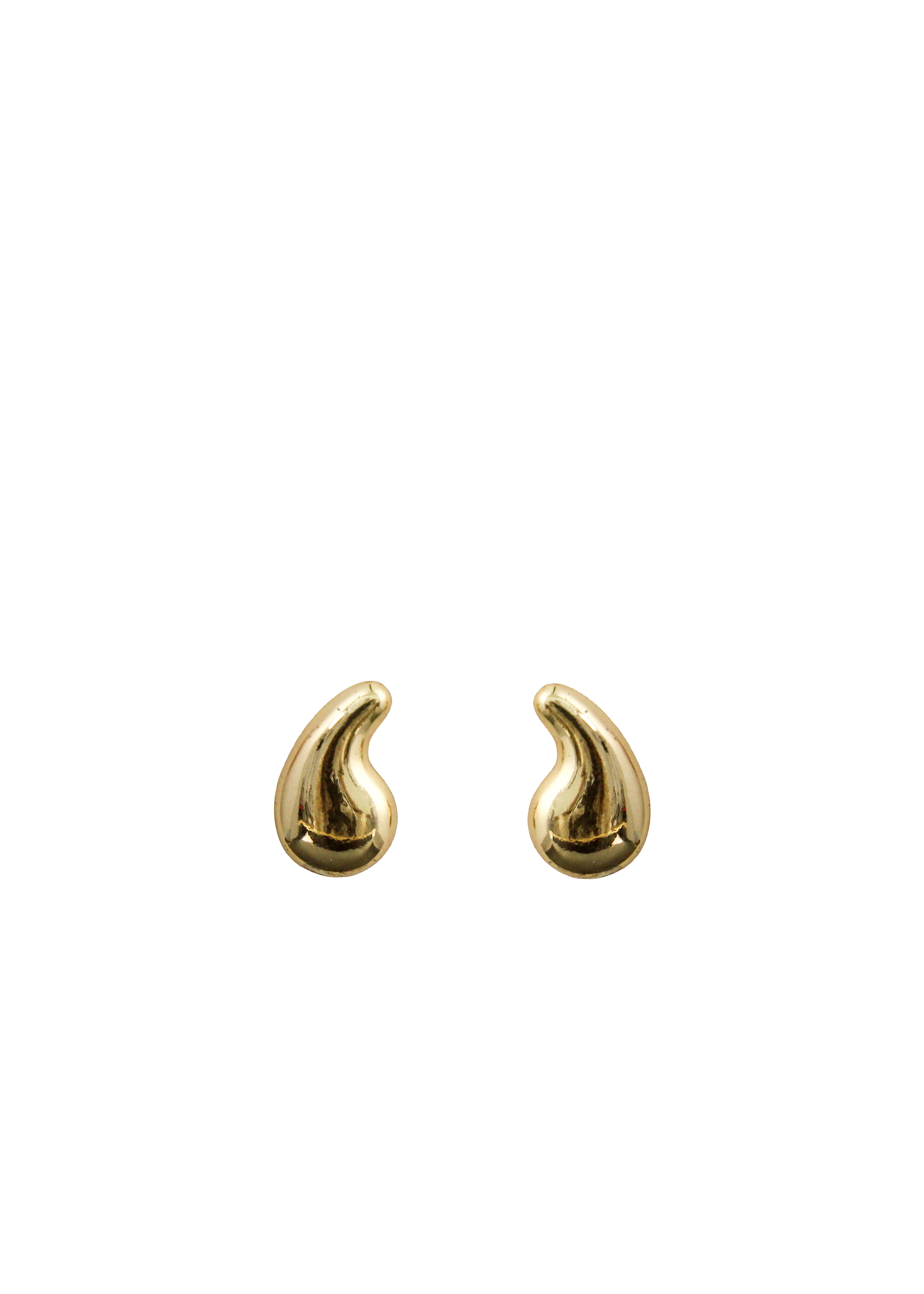 Sculpted Teardrop Stud Earrings