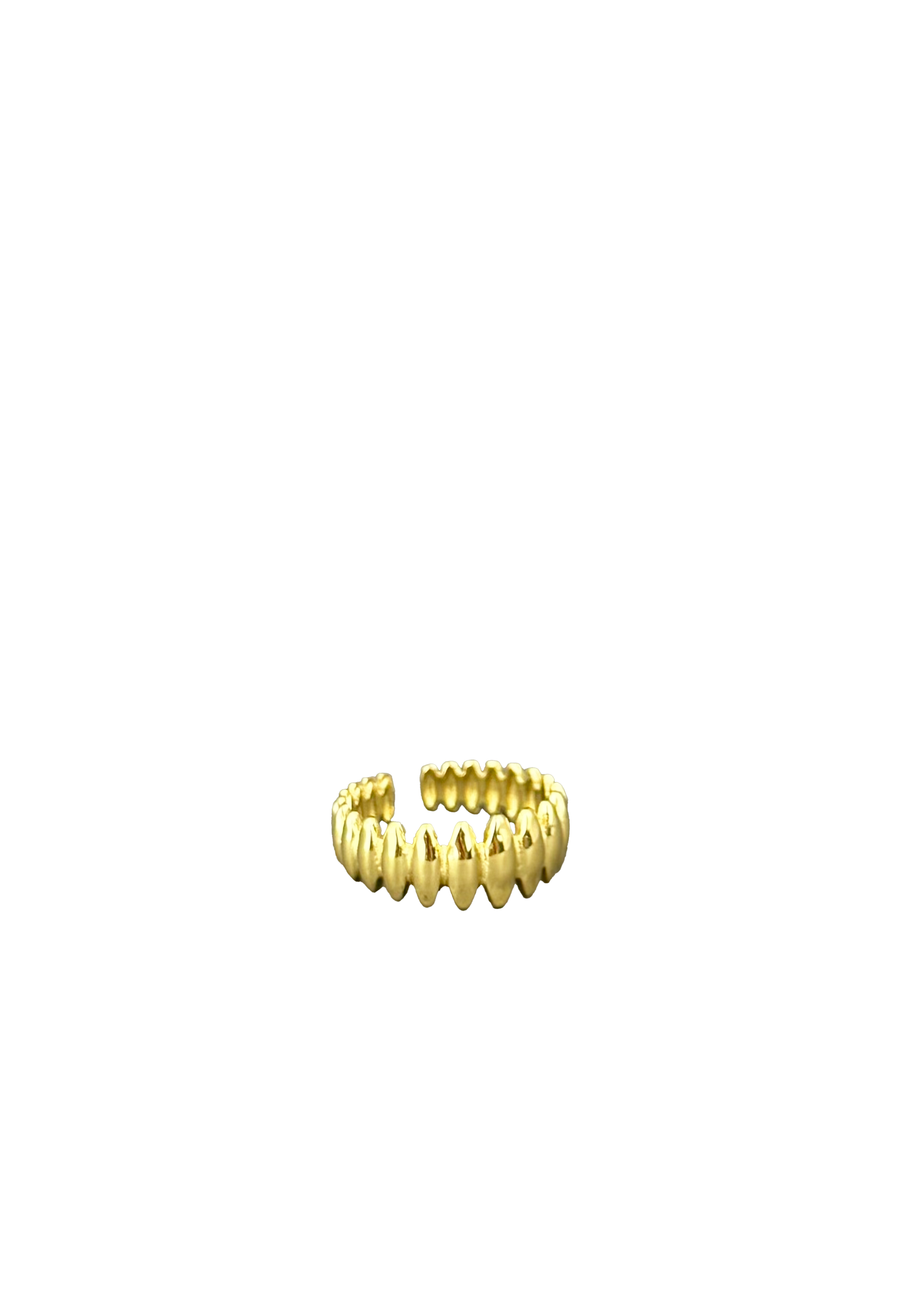 Sculpted Ribbed Ring
