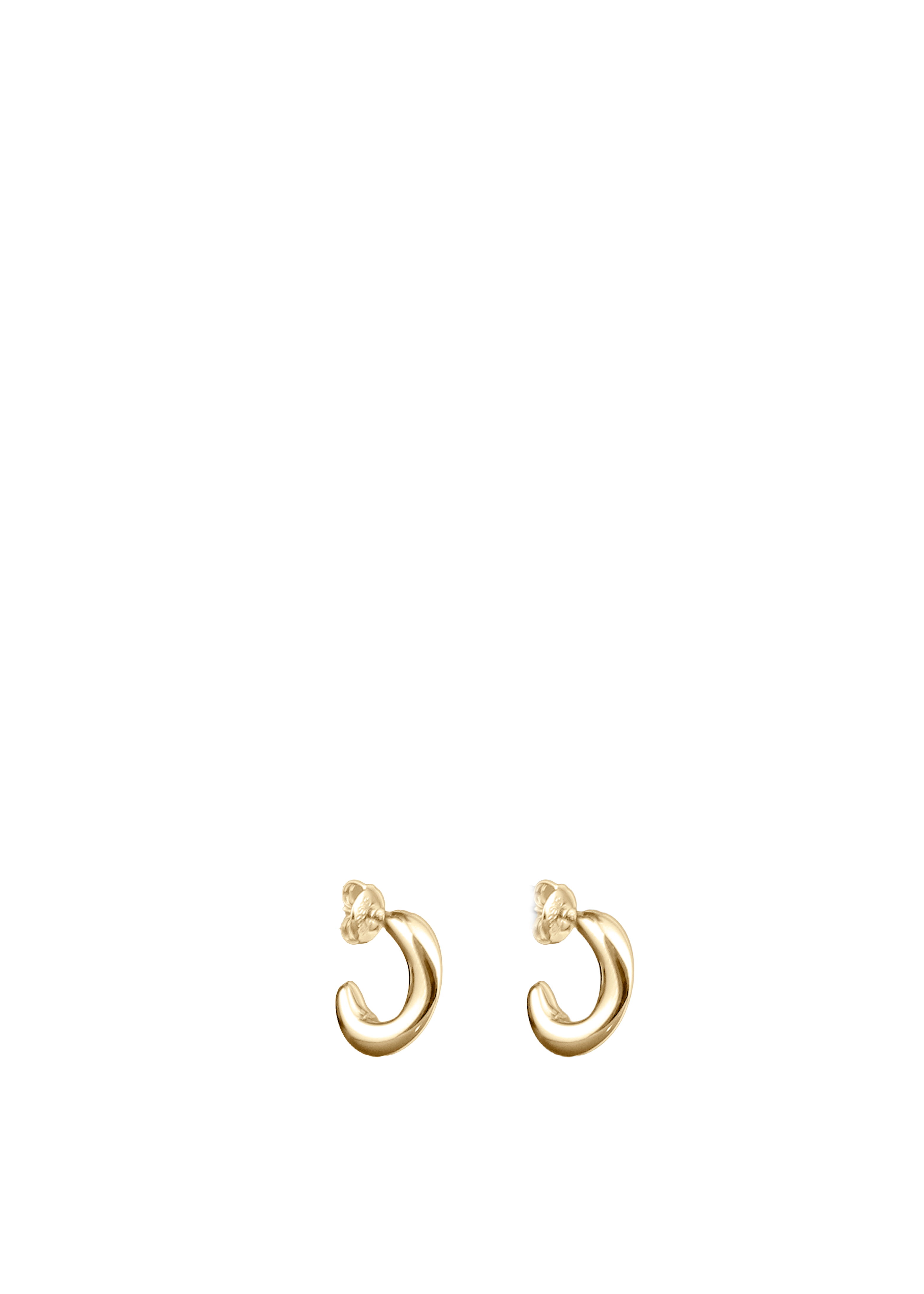 Sculpted Curve Hoop Earrings