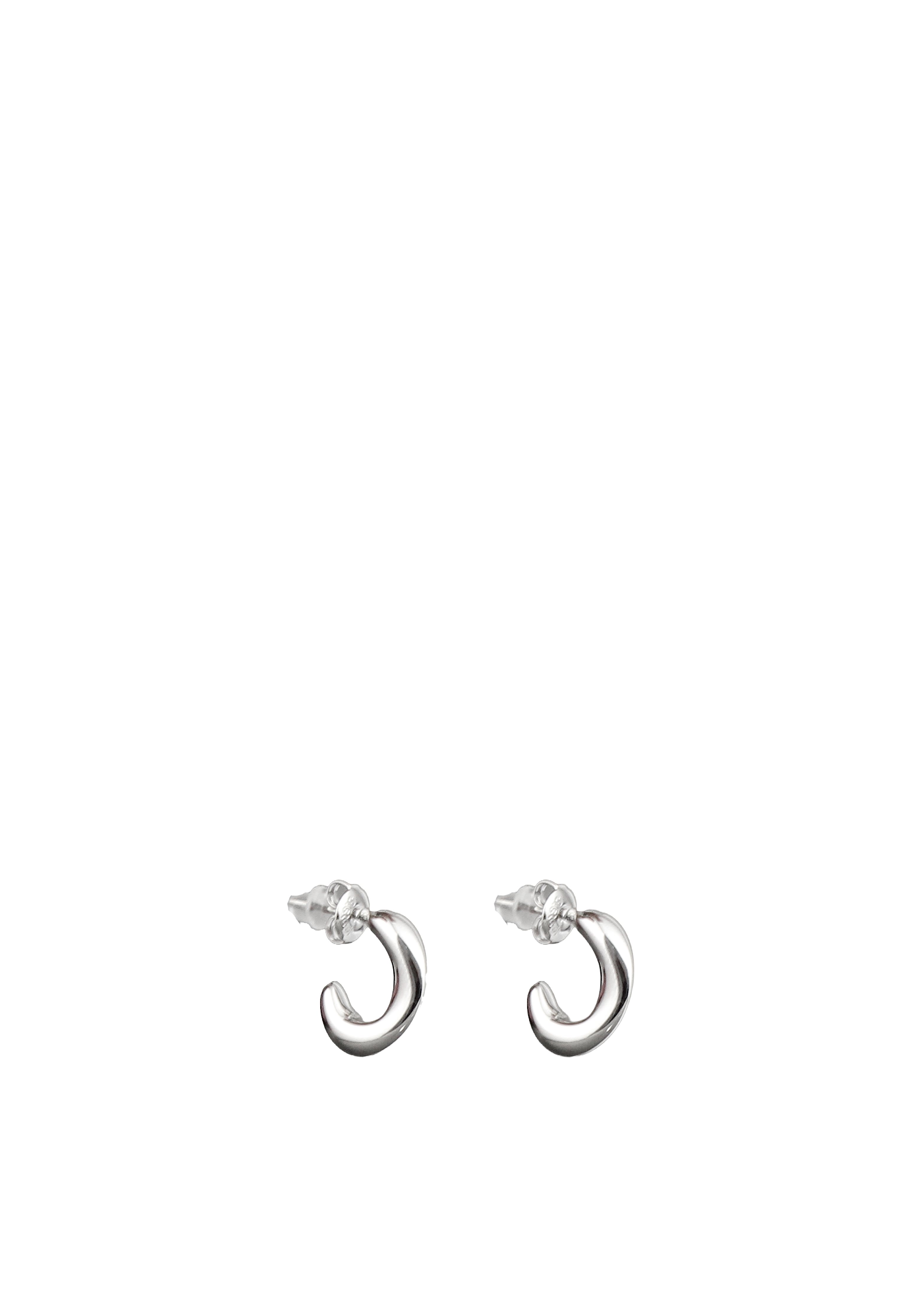 Sculpted Curve Hoop Earrings