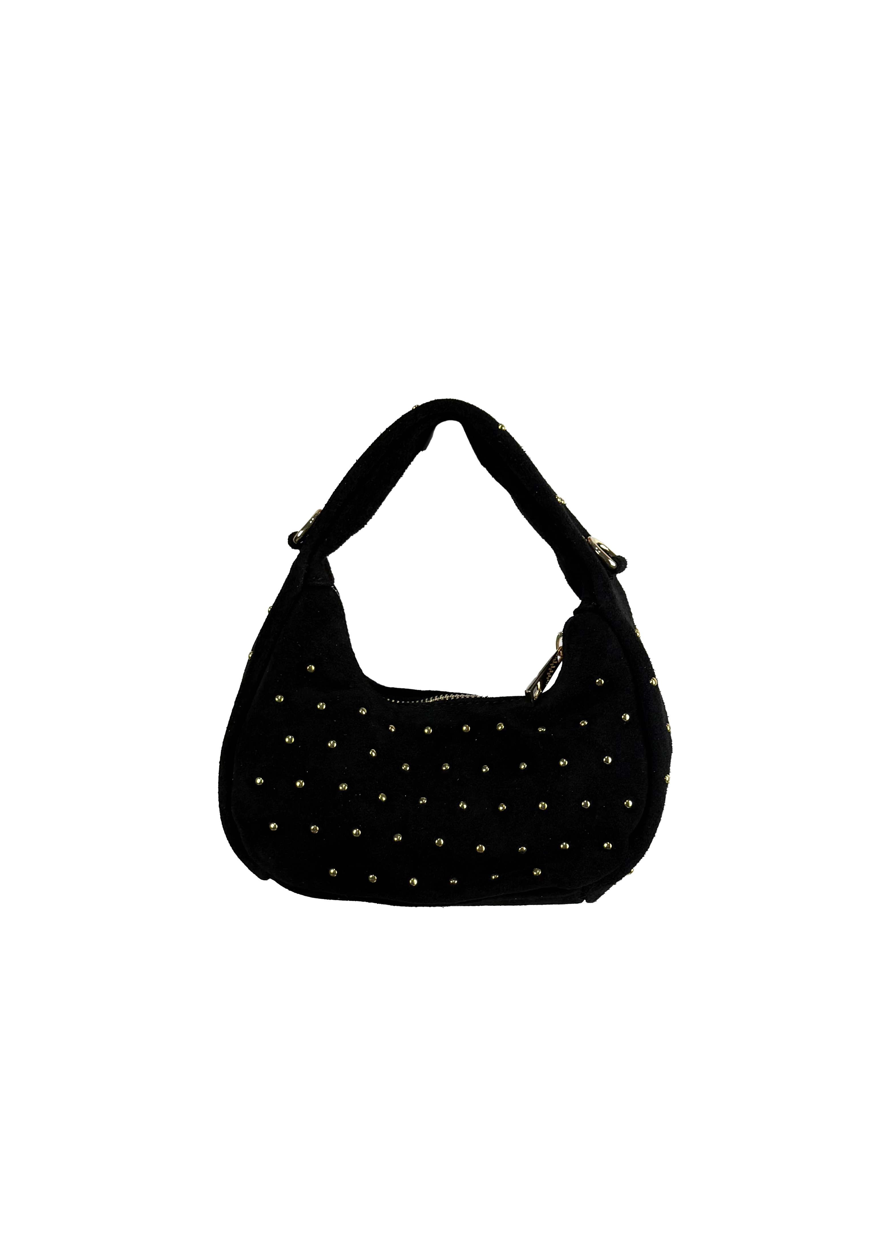 Suede Studded Mini Bag