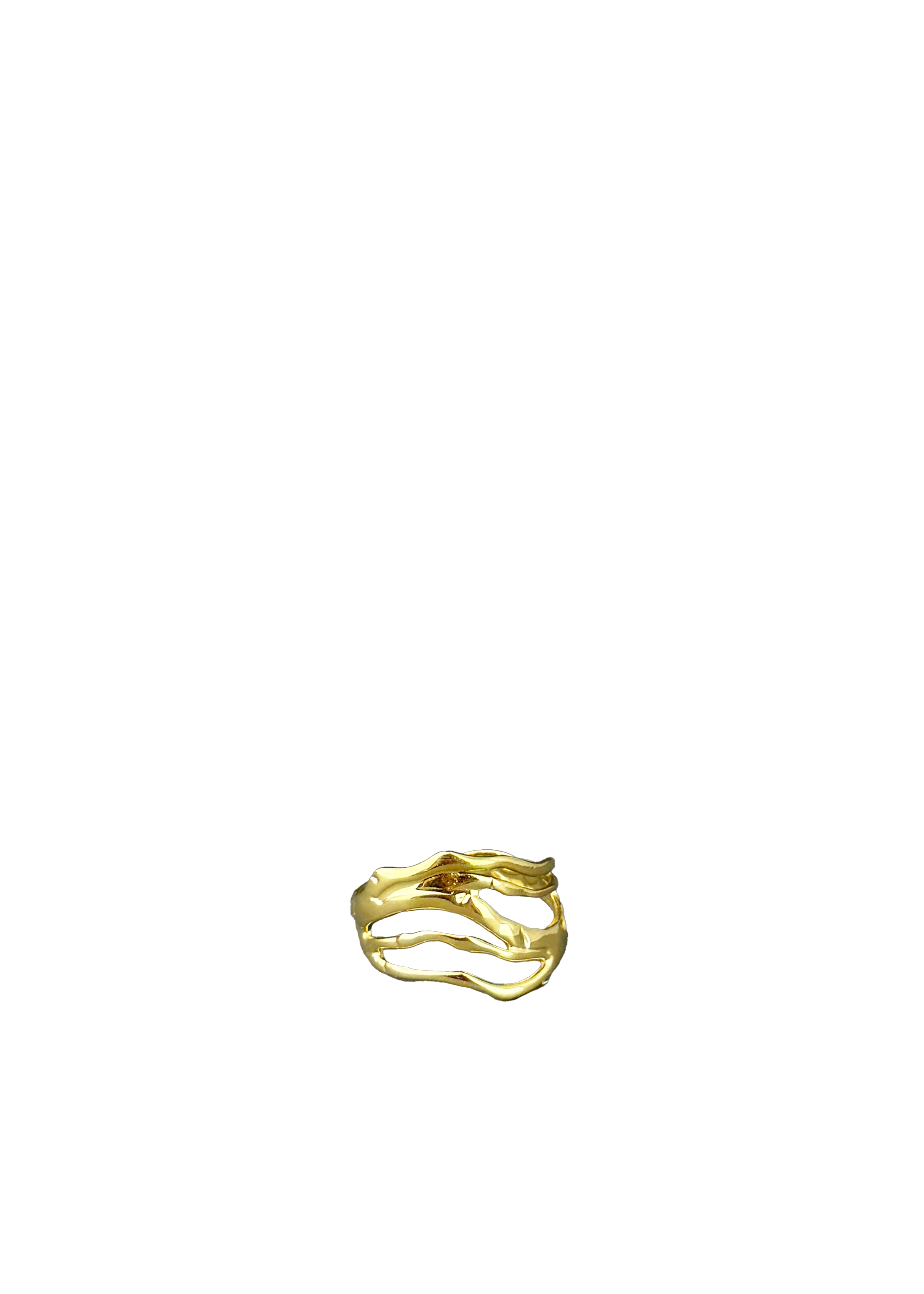 Organic Multi-Band Wave Ring