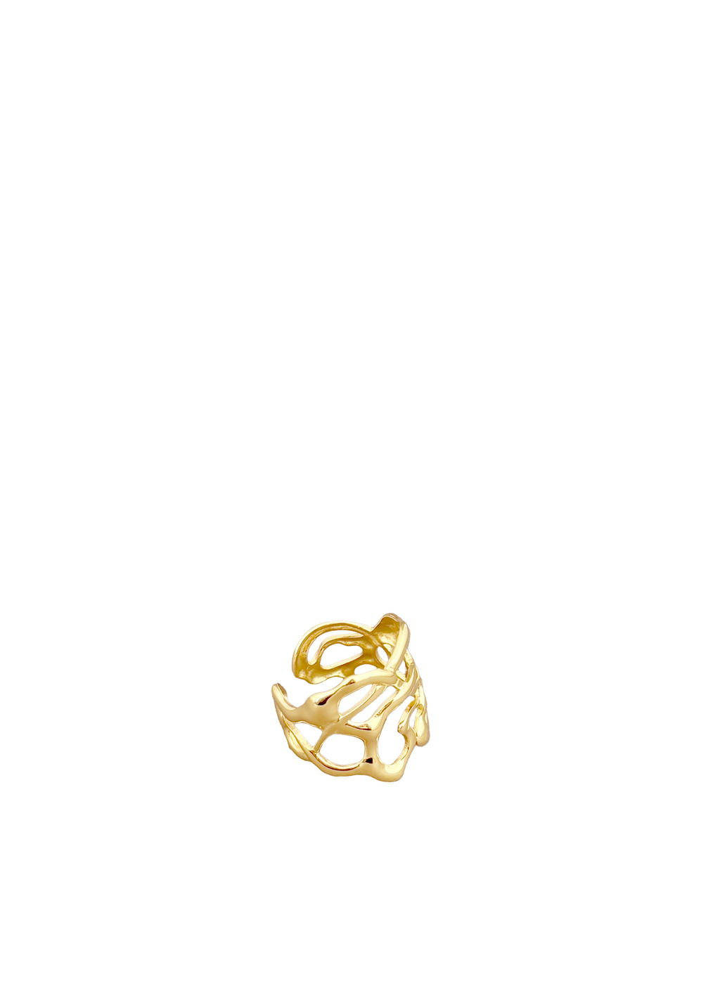 Organic Lace Heart Ring