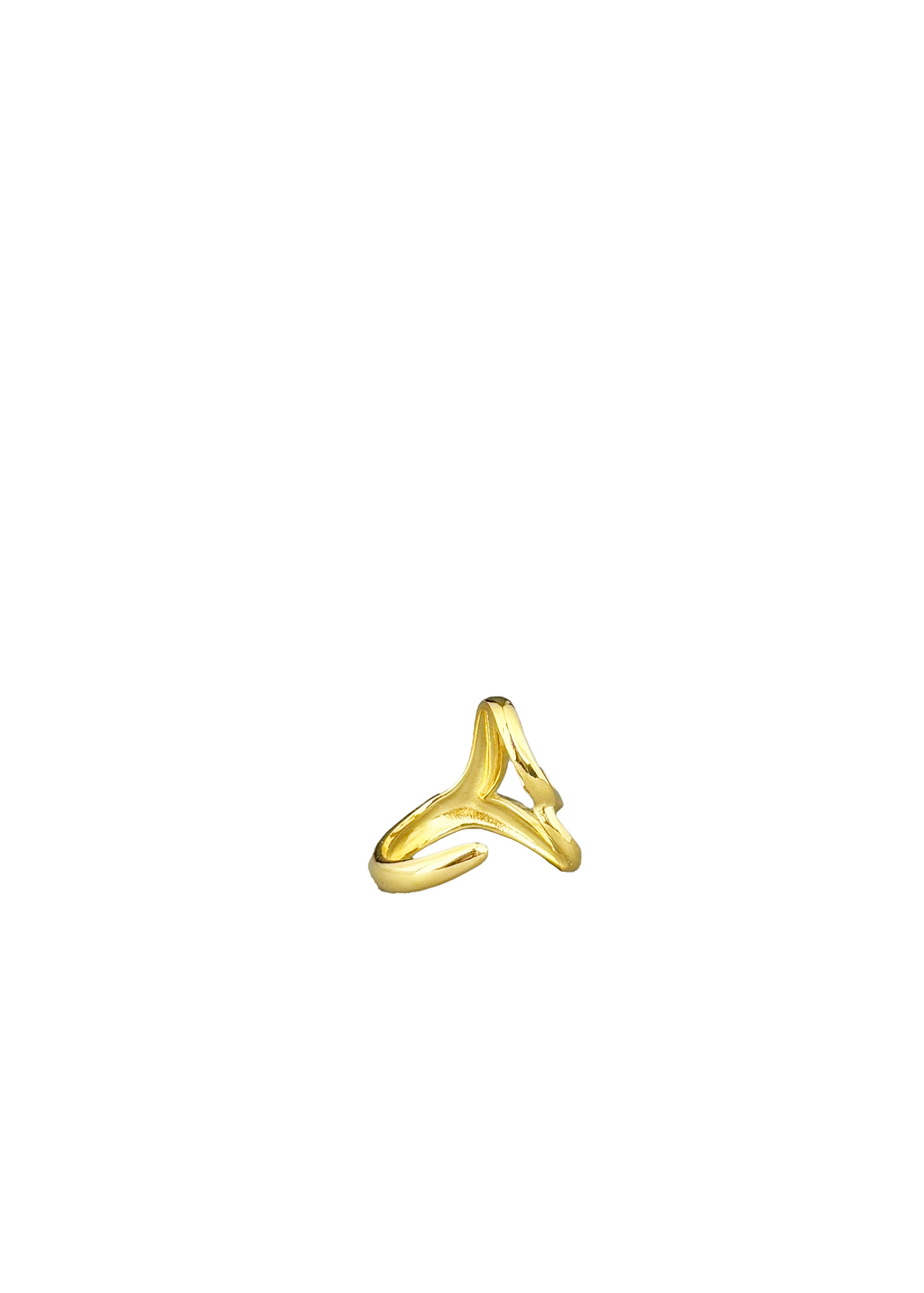Sideways Organic Heart Ring