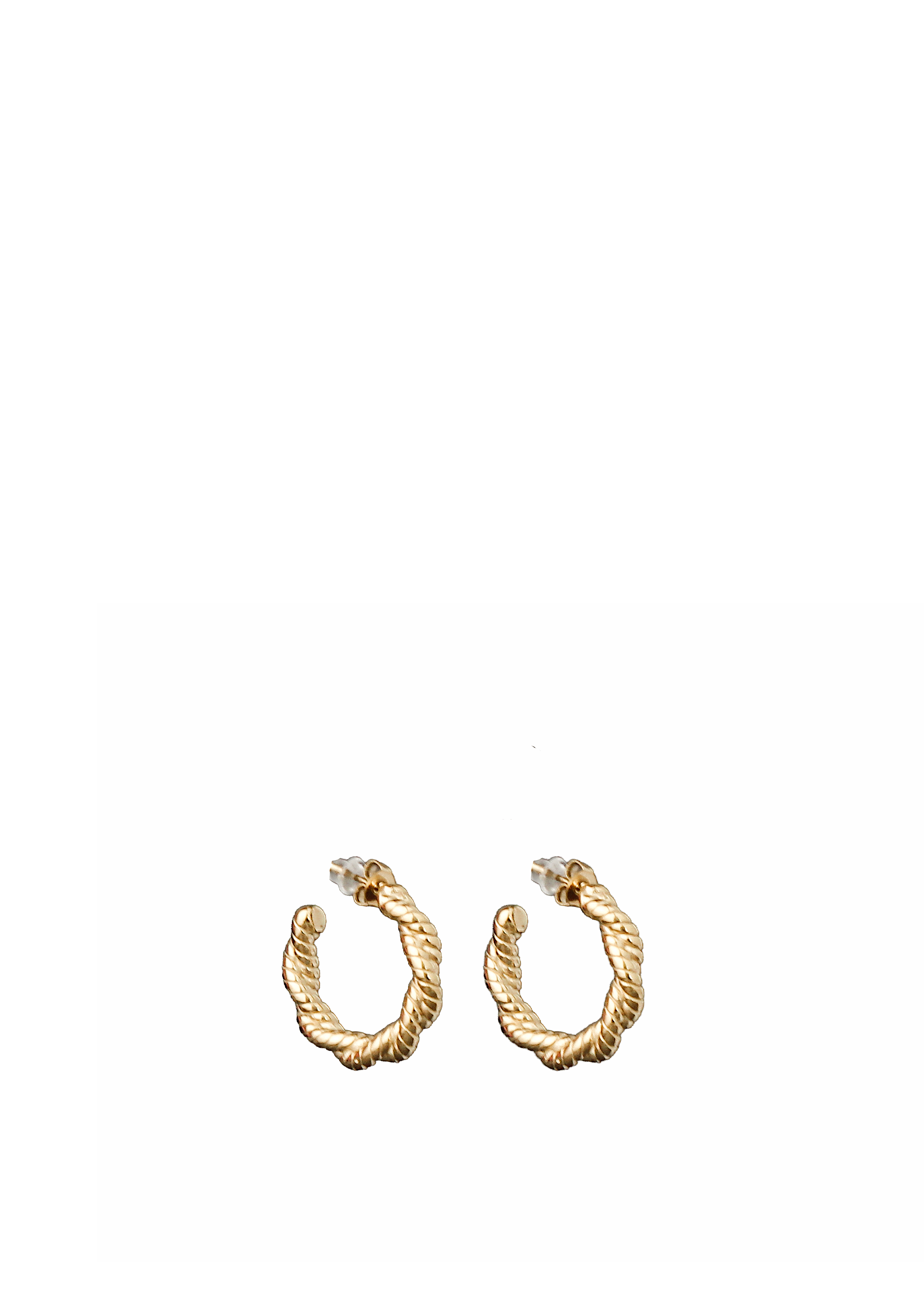 Twisted Rope Hoop Earrings