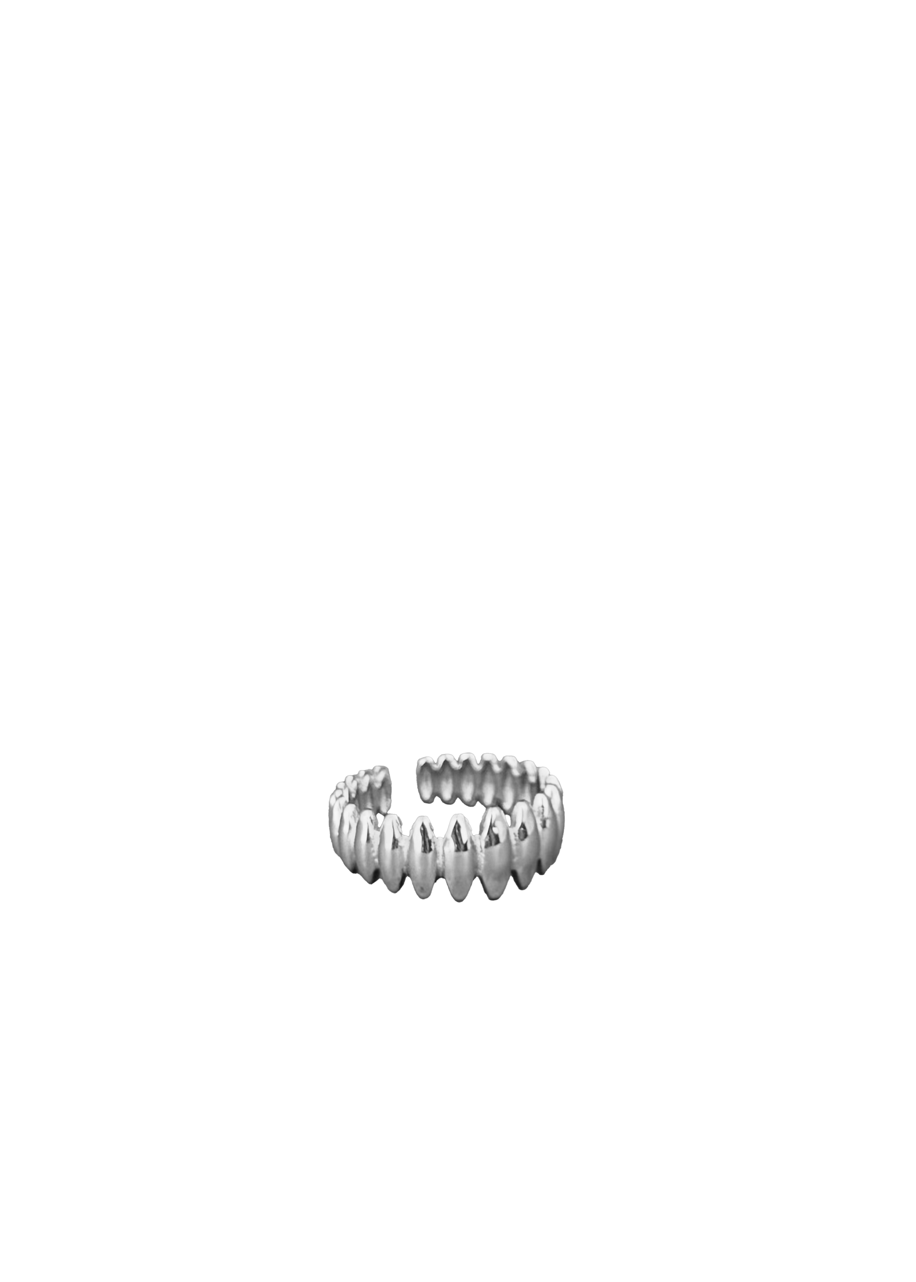 Sculpted Ribbed Ring