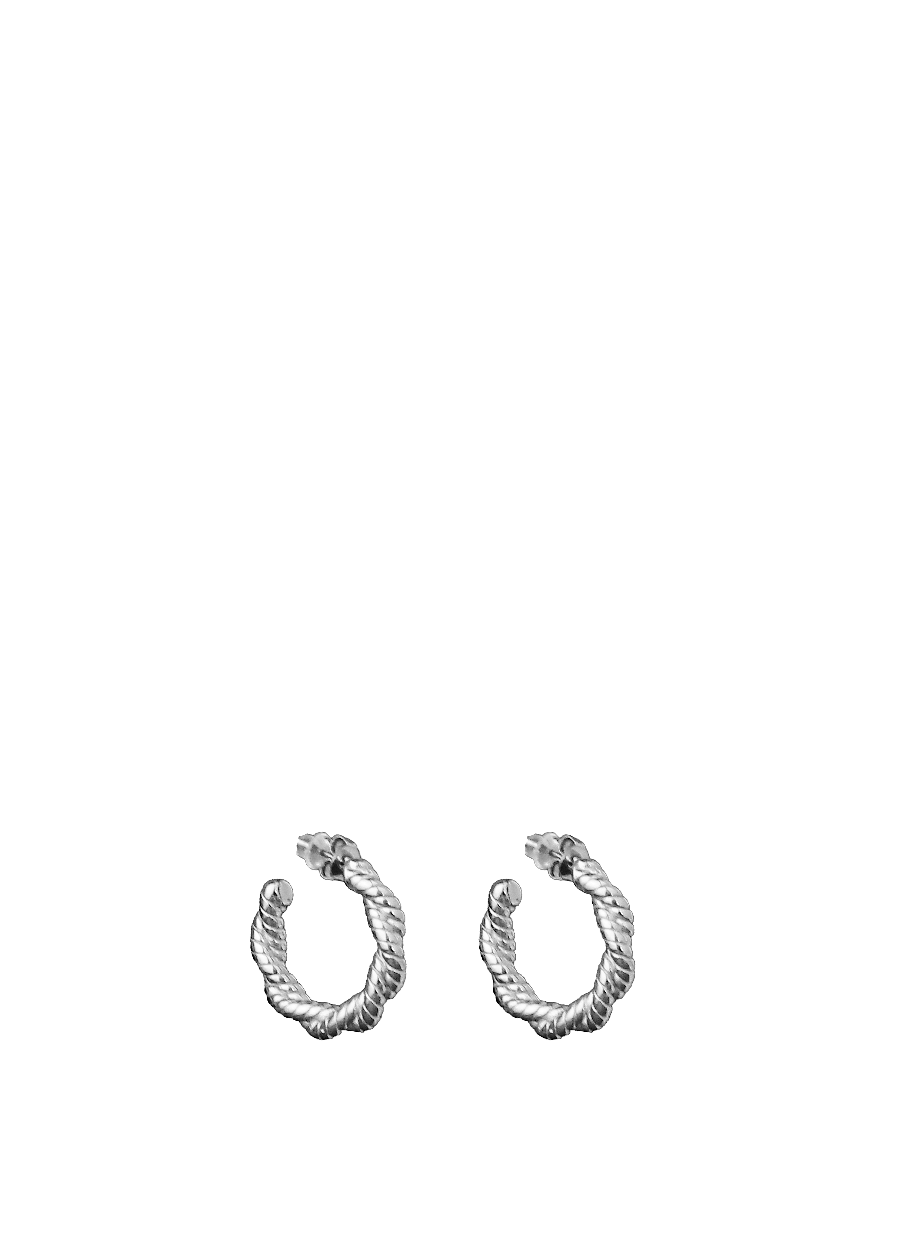 Twisted Rope Hoop Earrings