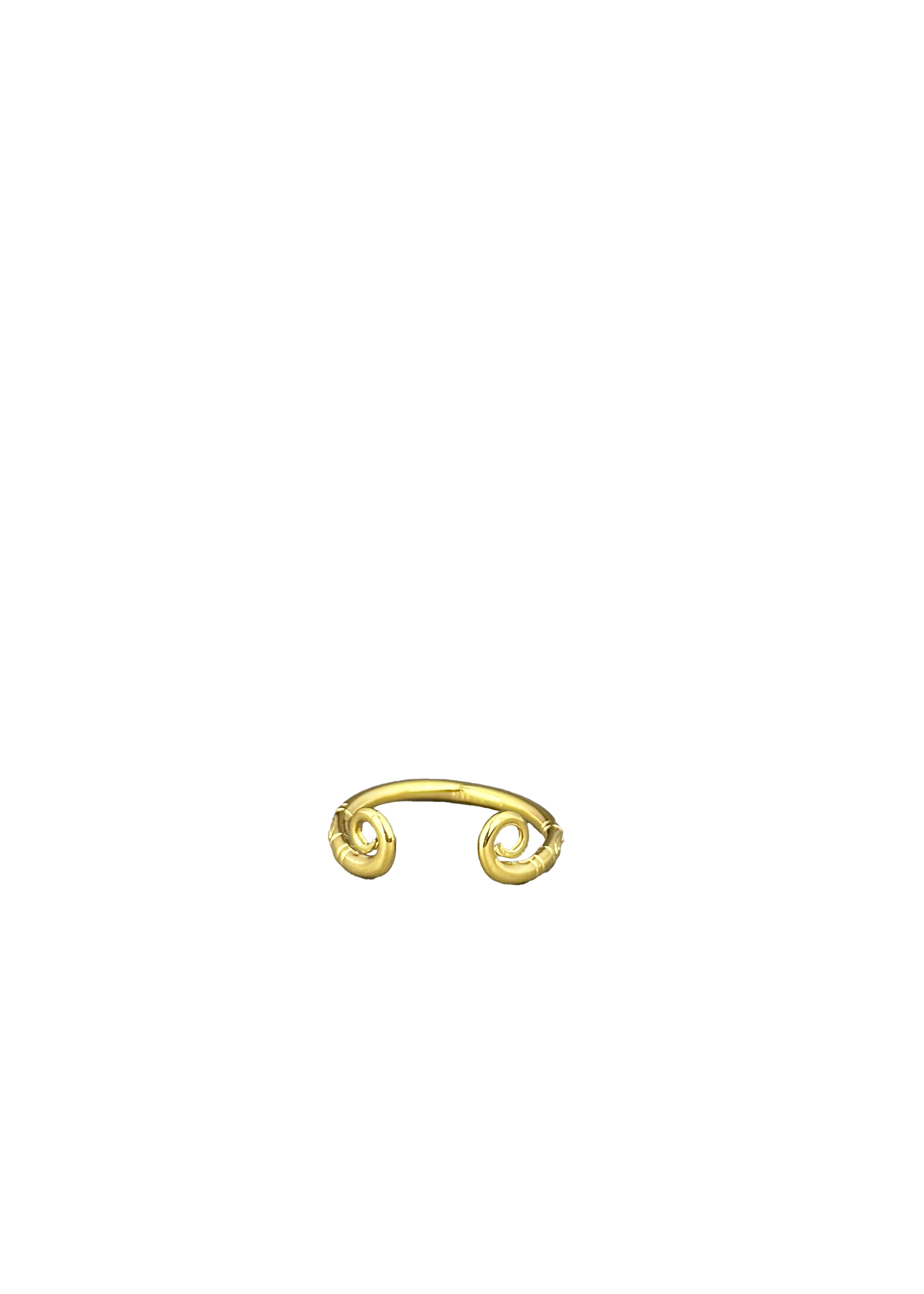 Double Curve Open Ring