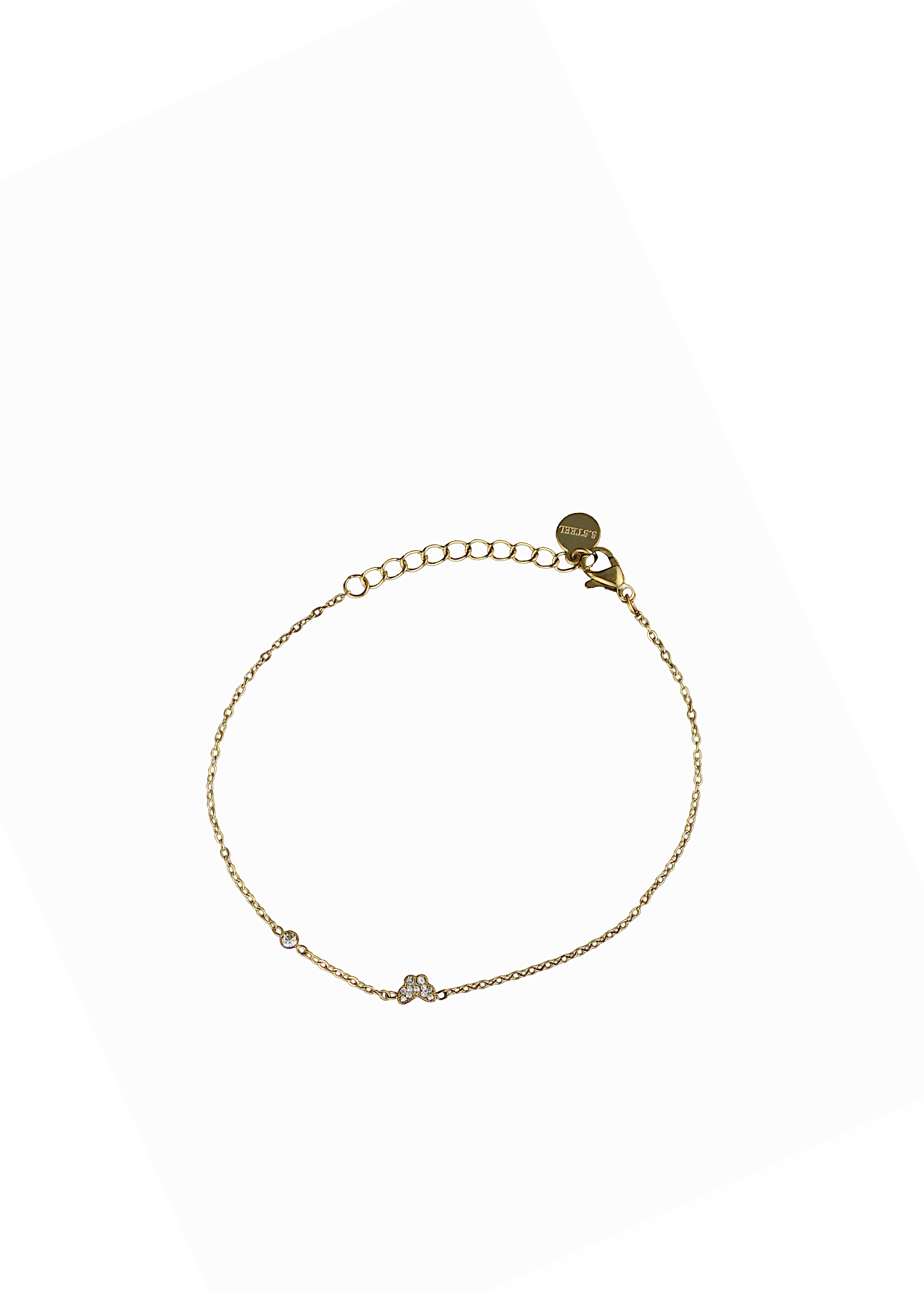 Minimal Butterfly Crystal Bracelet