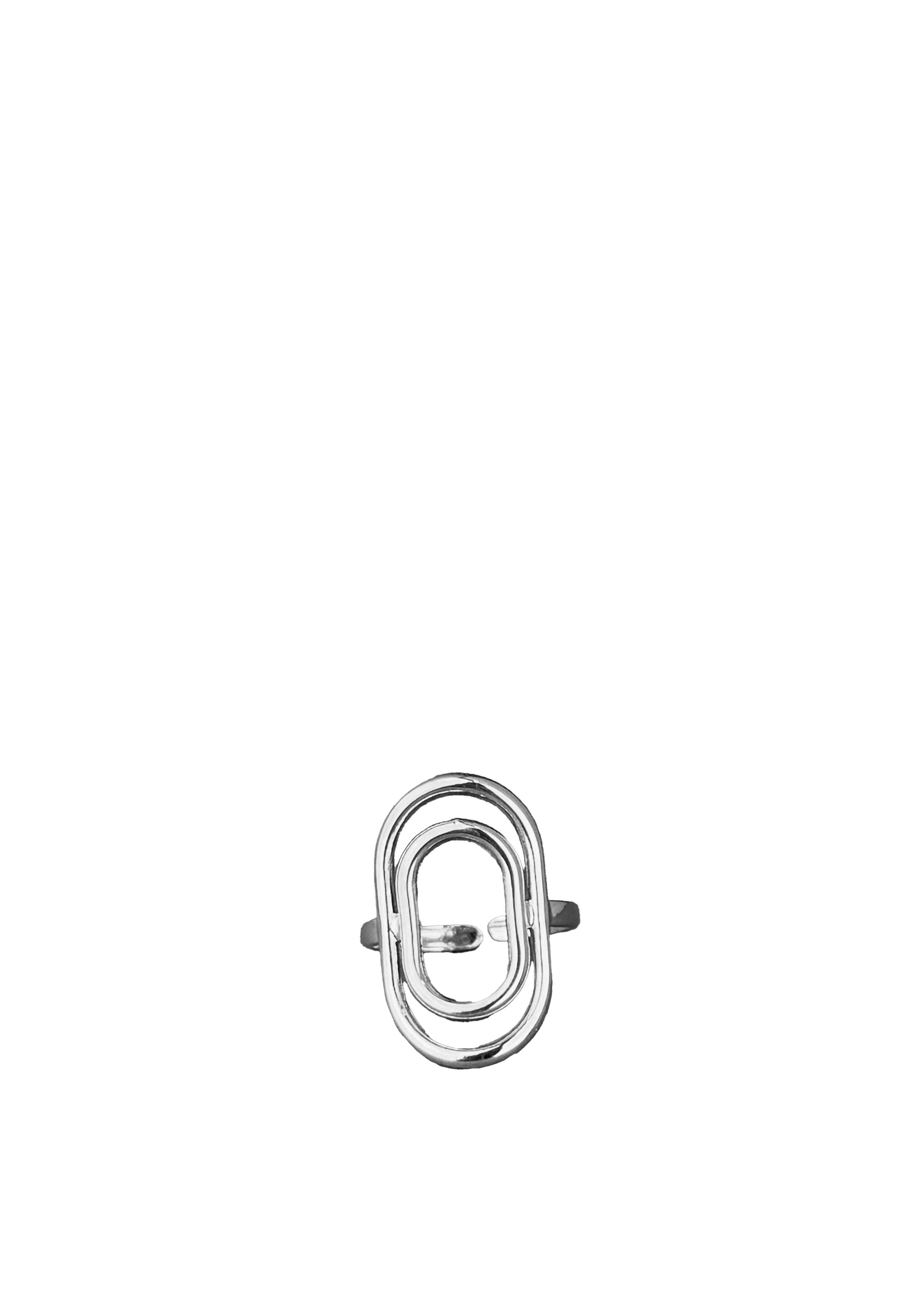 Double Oval Sculptural Ring