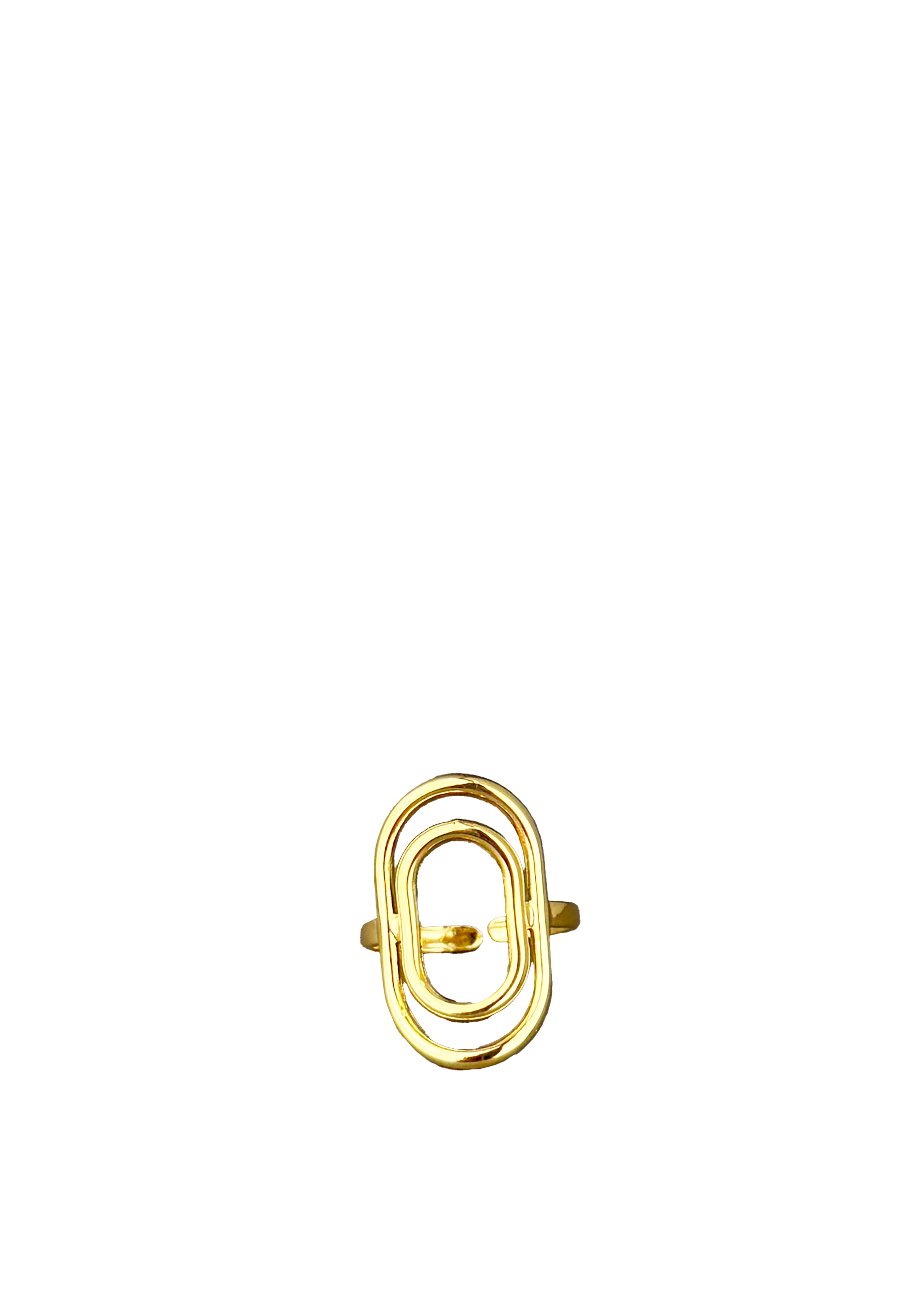 Double Oval Sculptural Ring