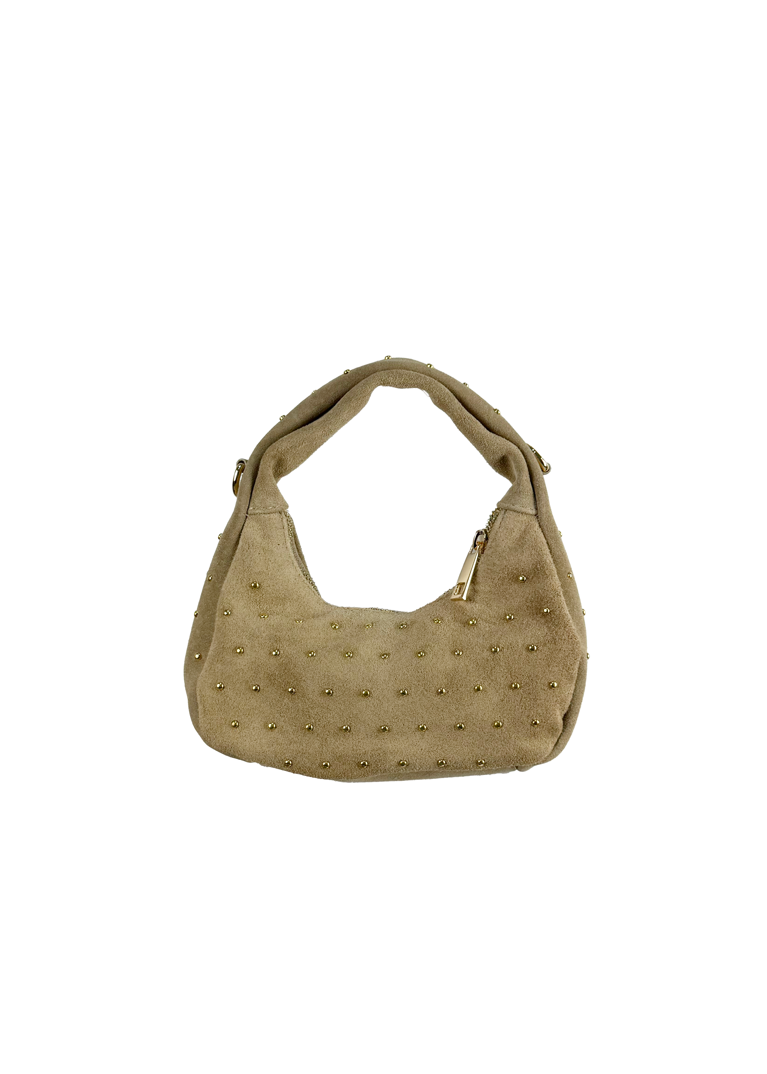 Suede Studded Mini Bag