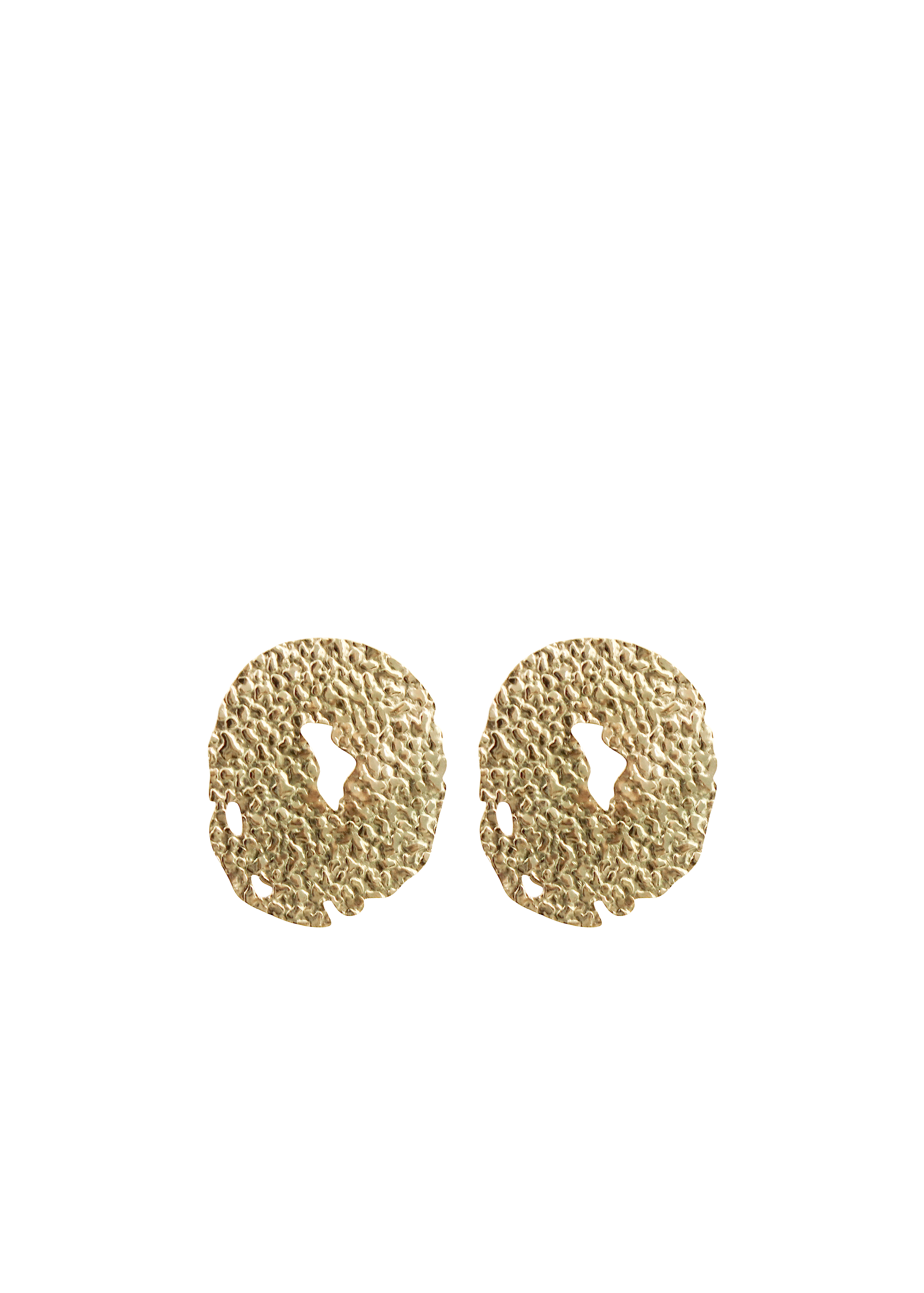 Textured Organic Stud Earrings