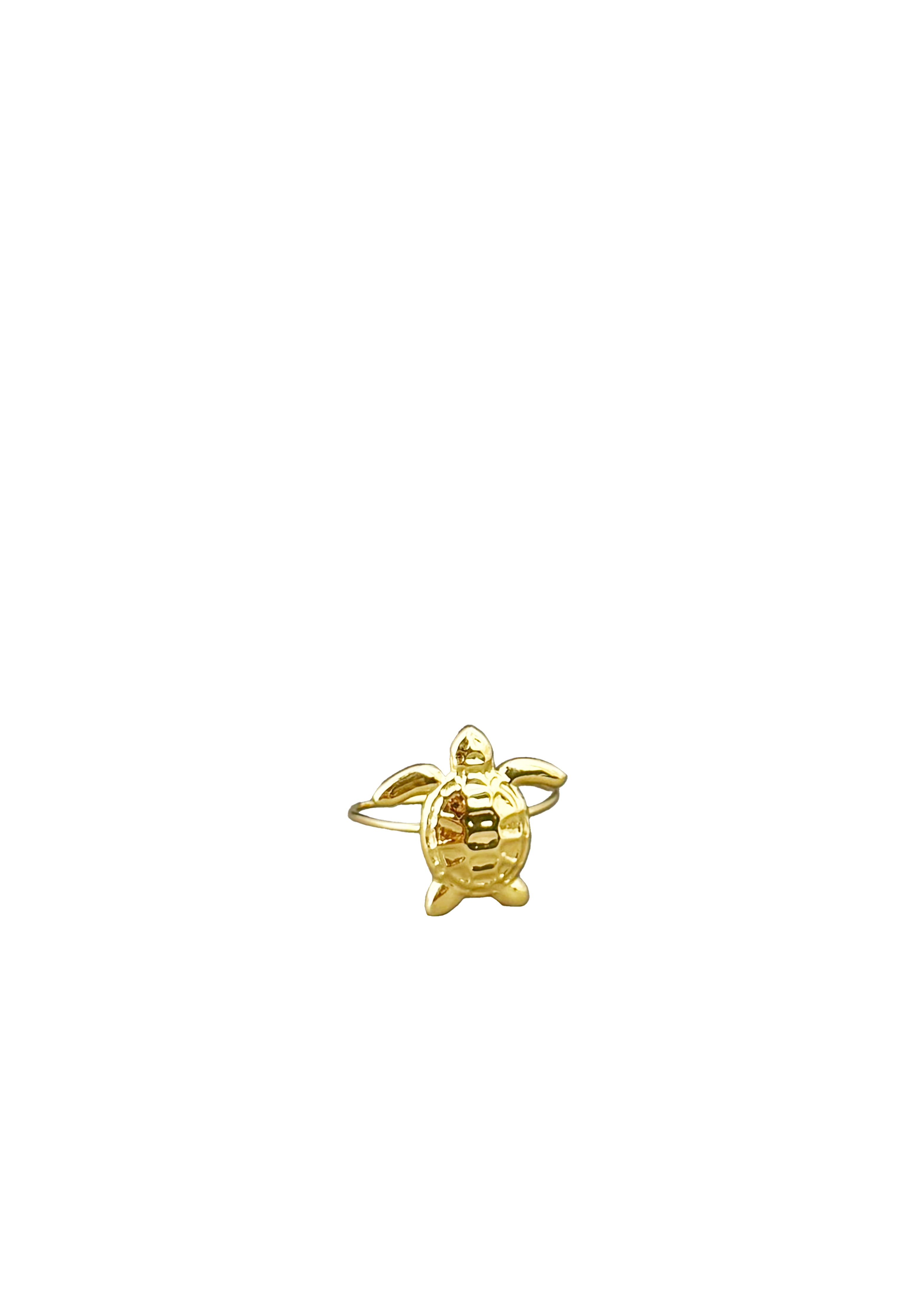Turtle Charm Ring