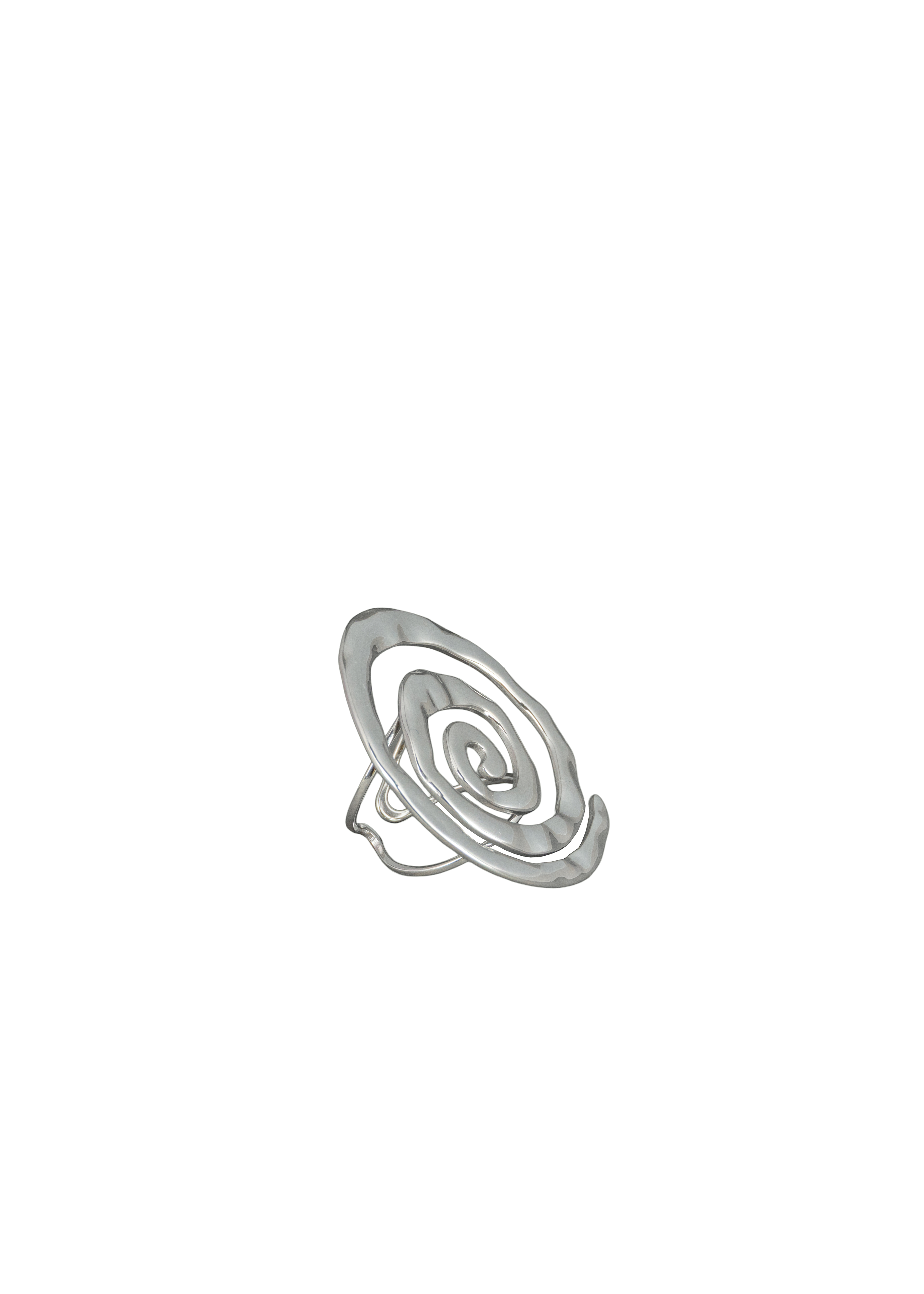 Abstract Spiral Open Ring