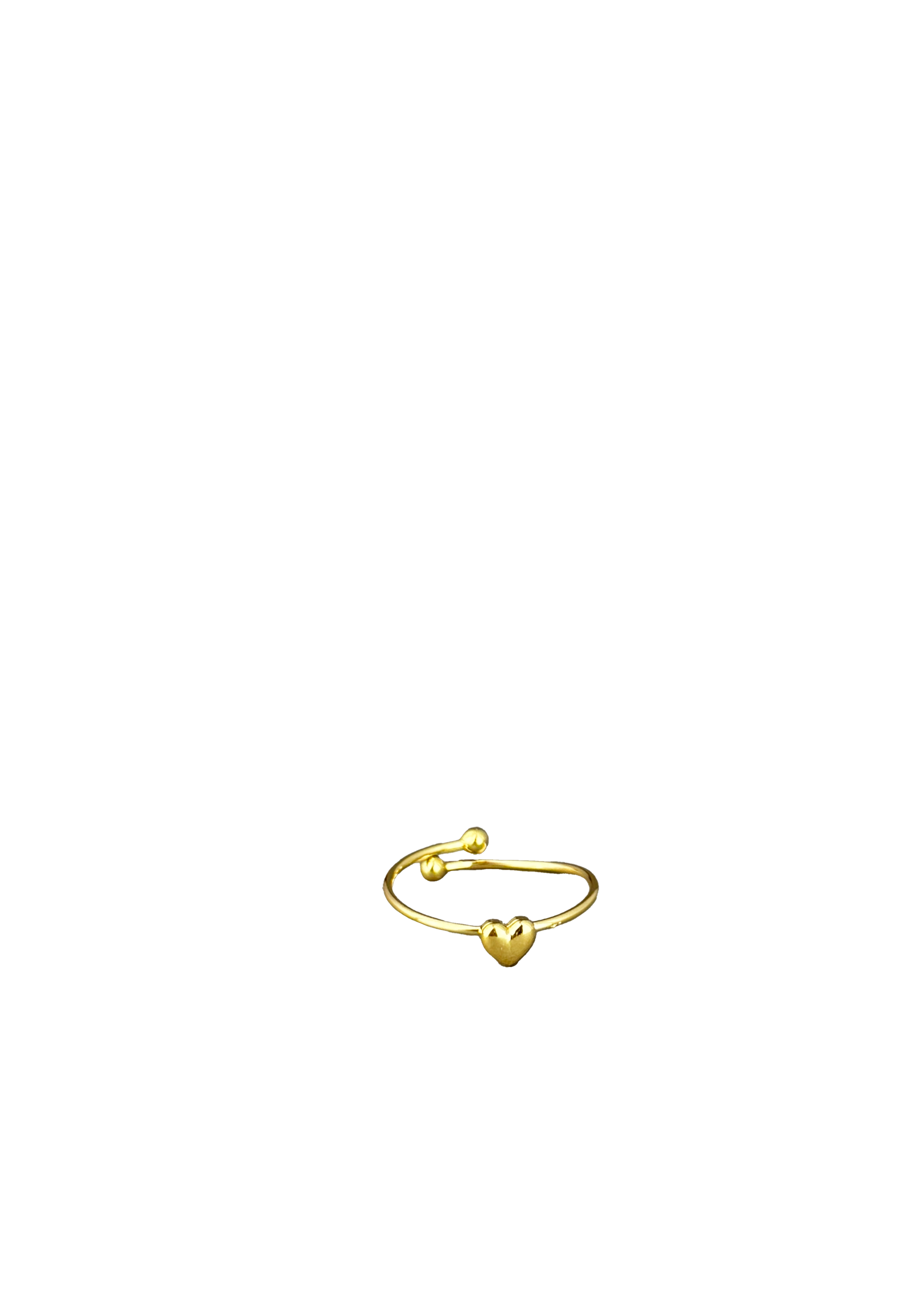 Minimal Heart Adjustable Ring