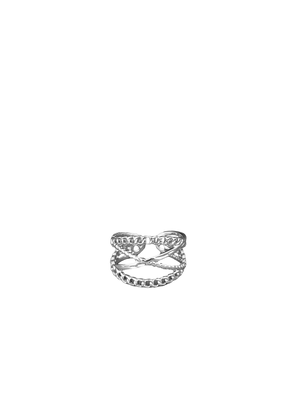 Dual Arc Textured Ring