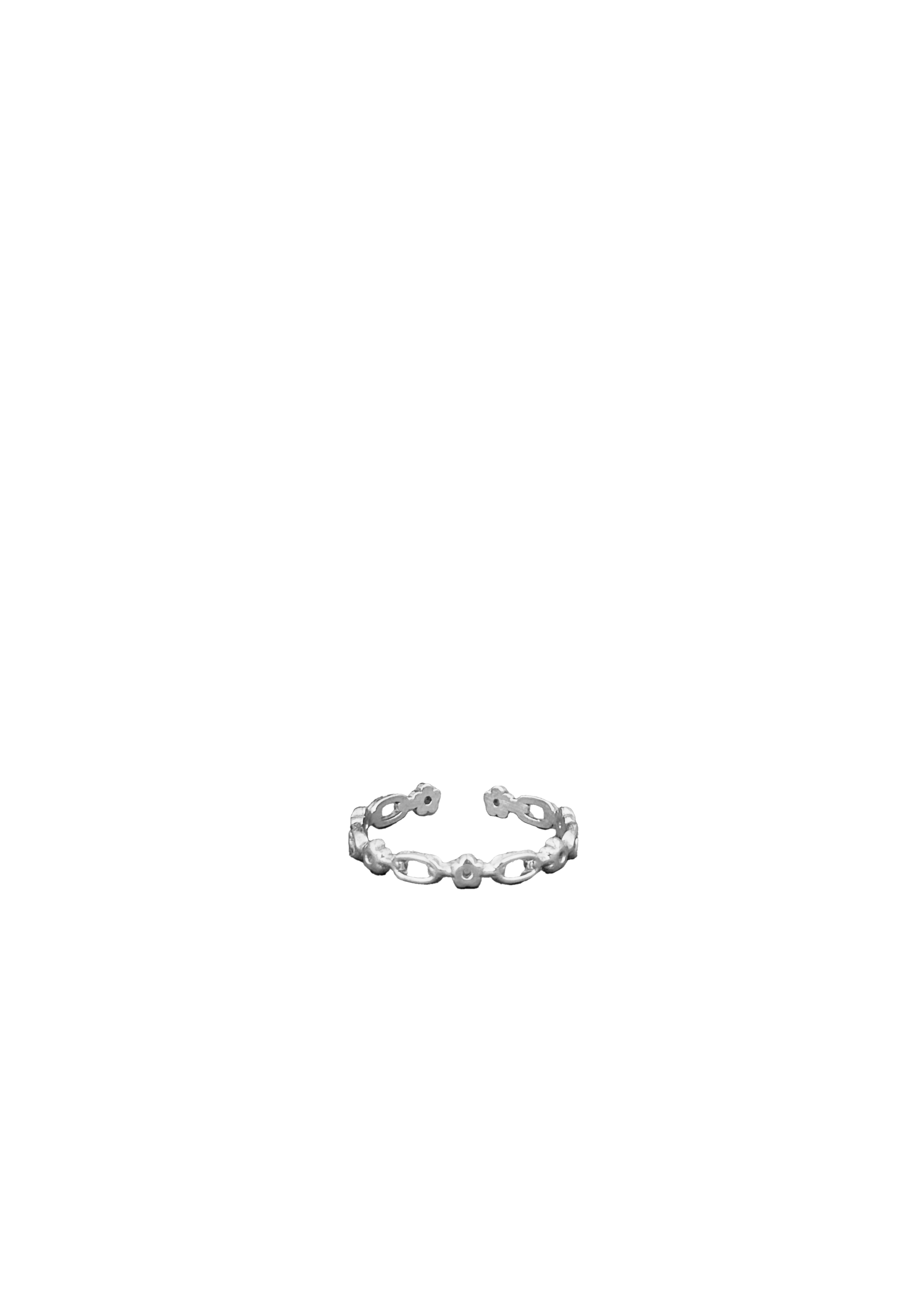 Oval Chain Bloom Ring