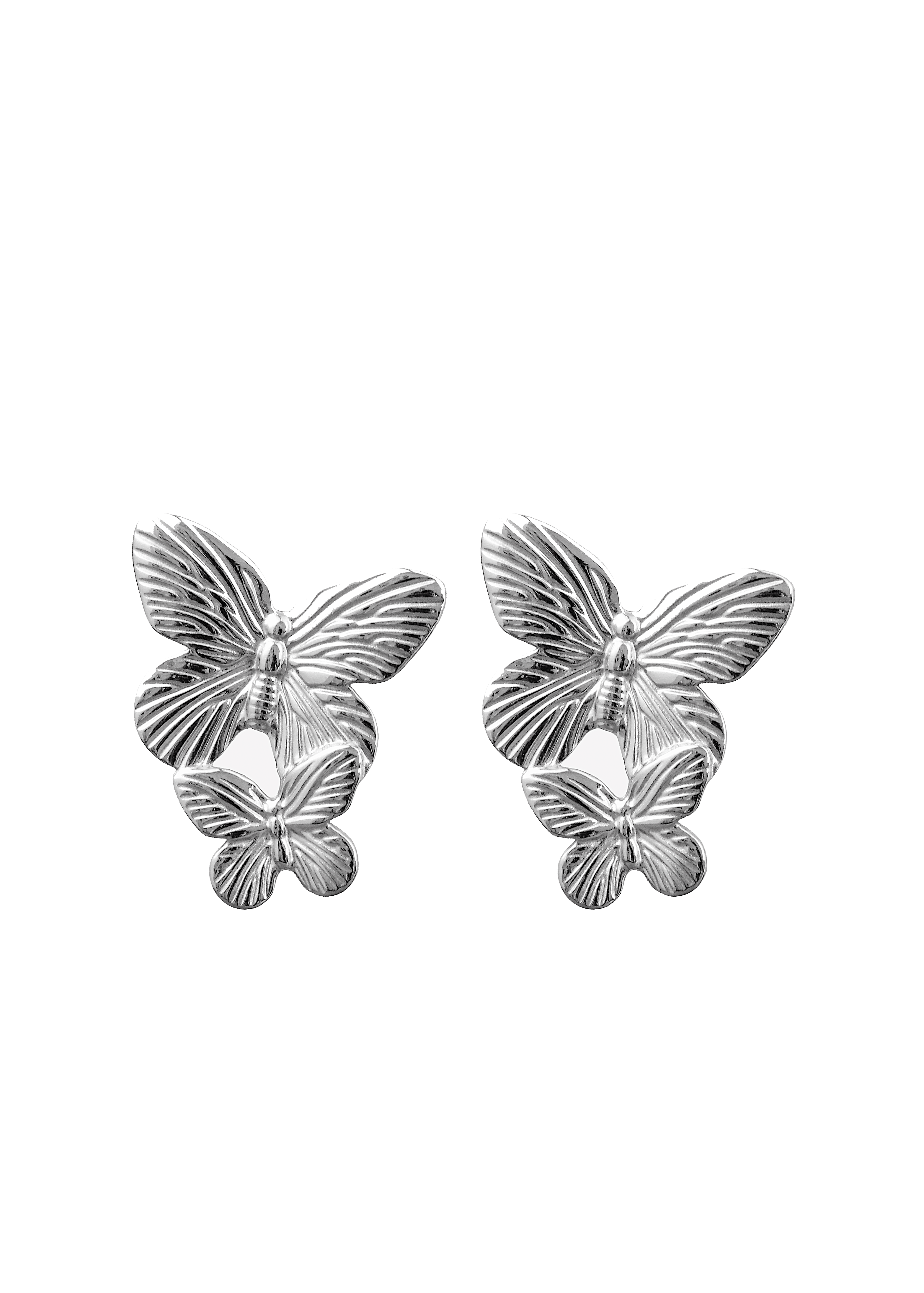 Double Butterfly Statement Earrings