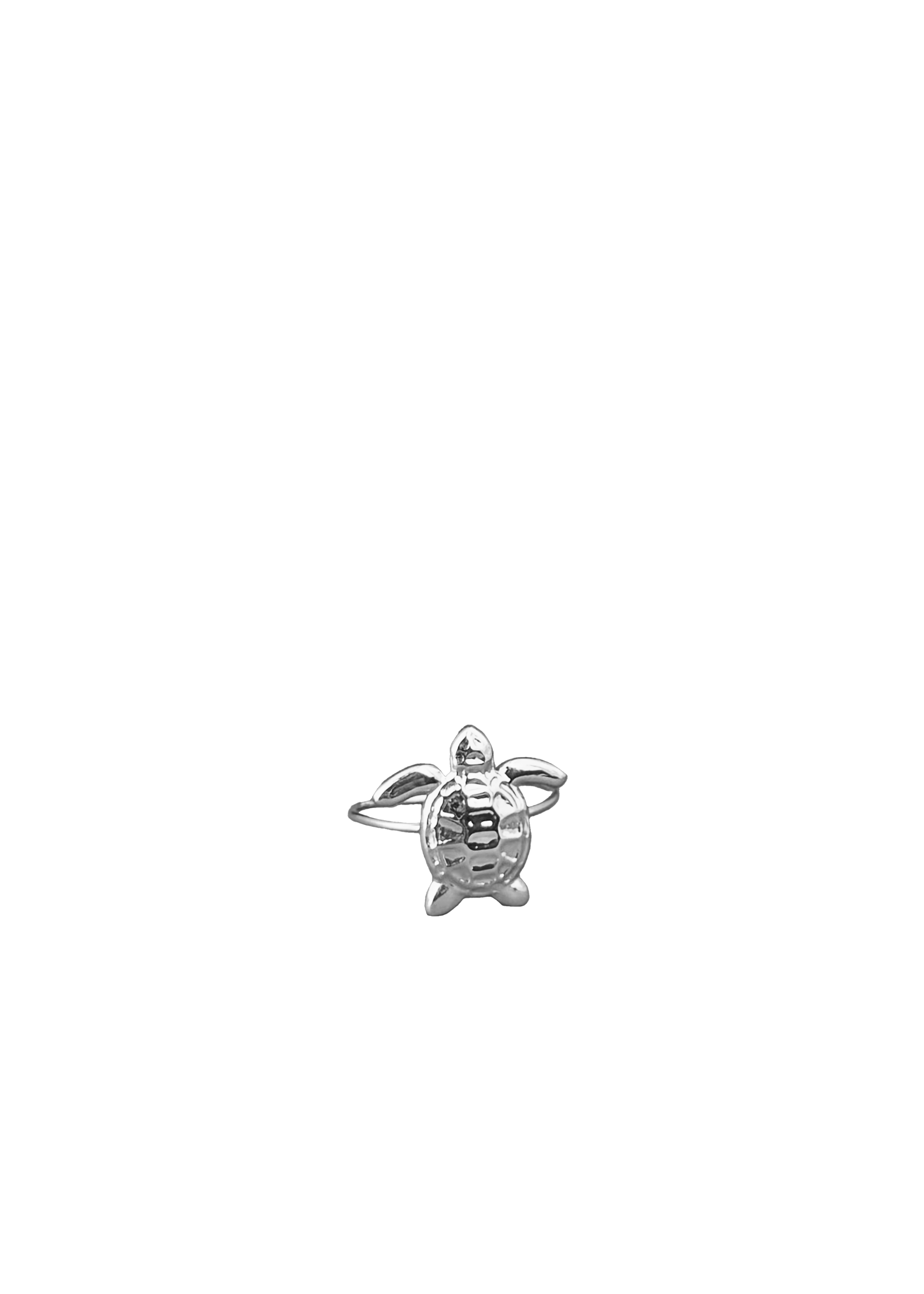 Turtle Charm Ring