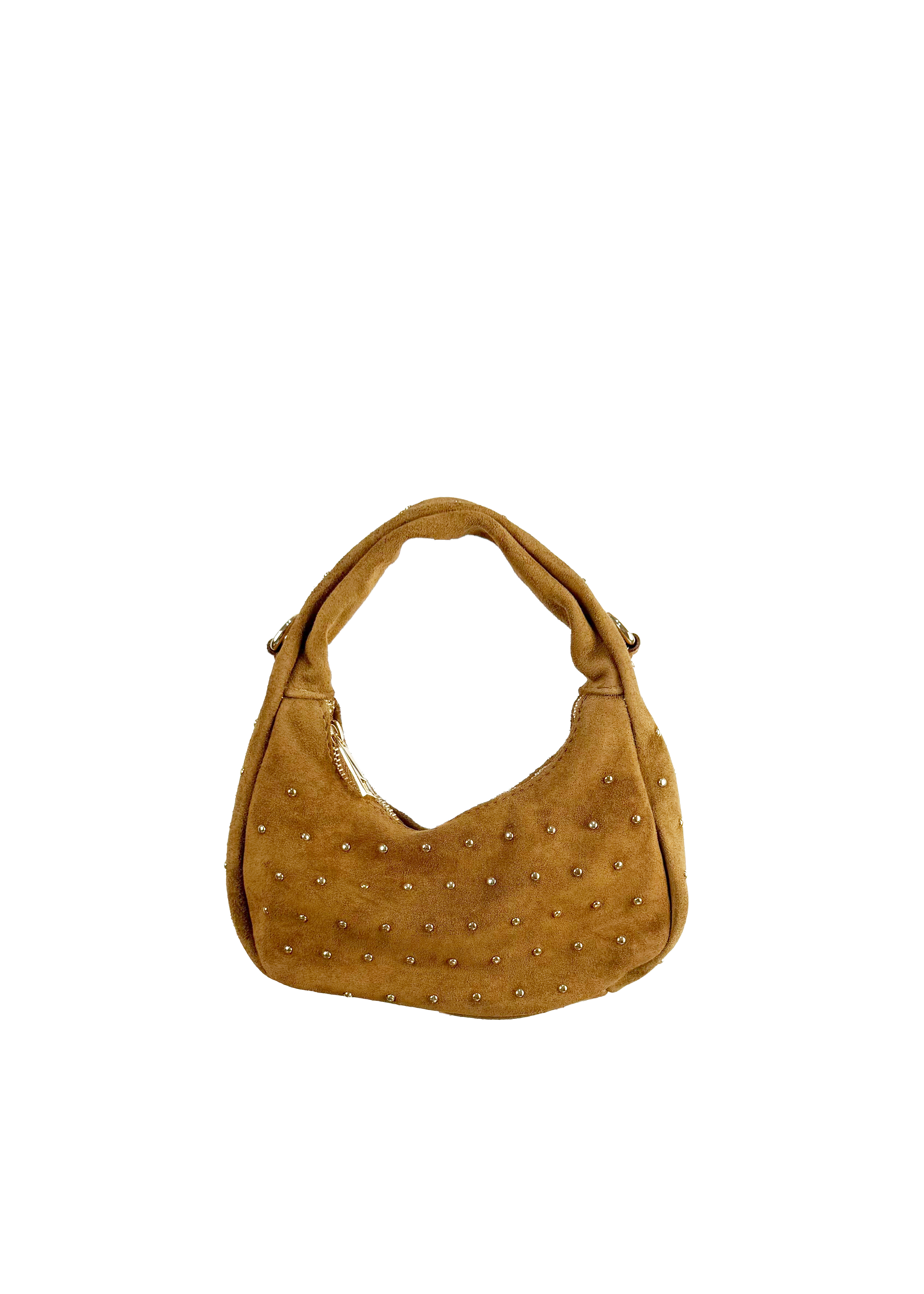 Suede Studded Mini Bag