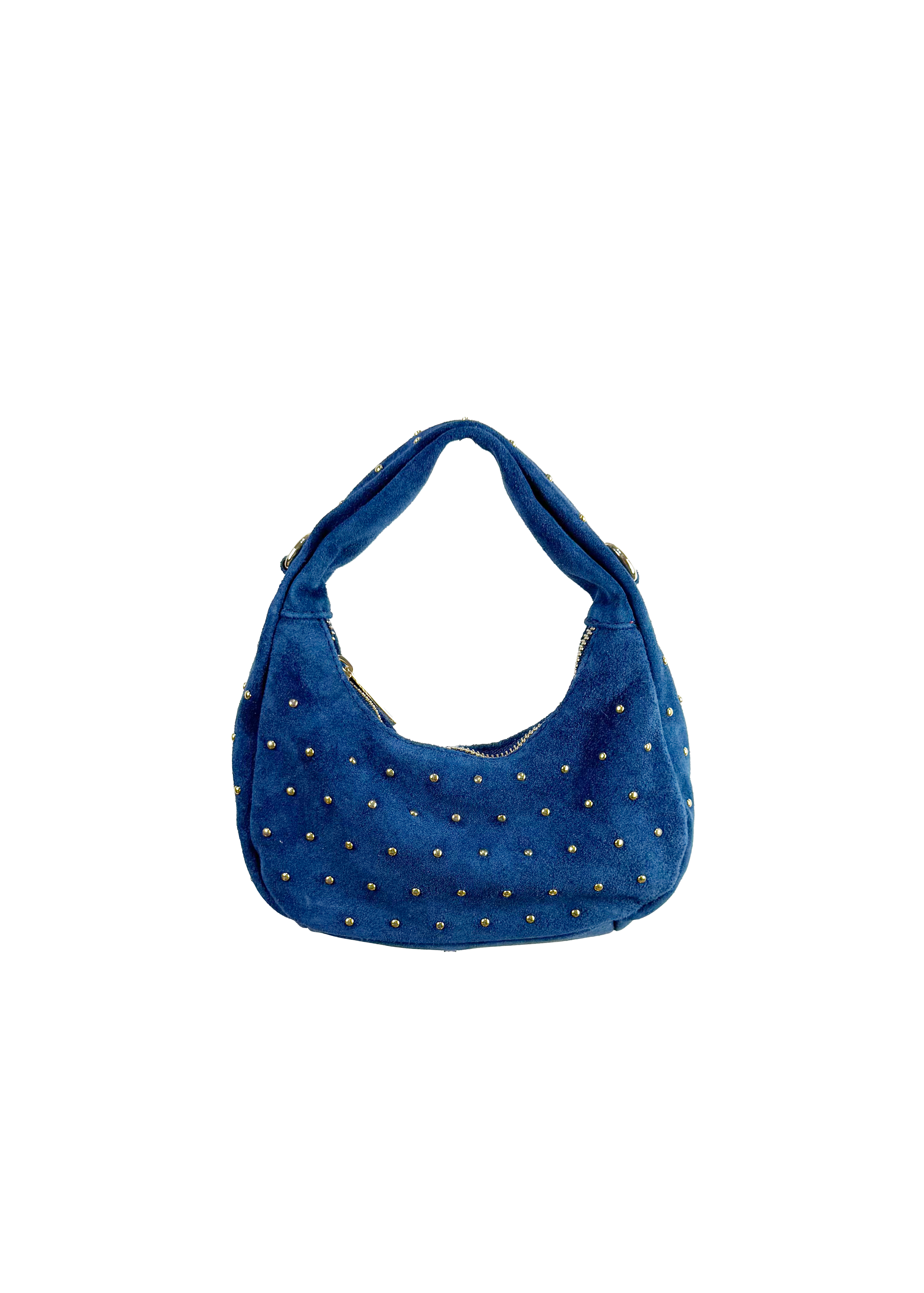 Suede Studded Mini Bag