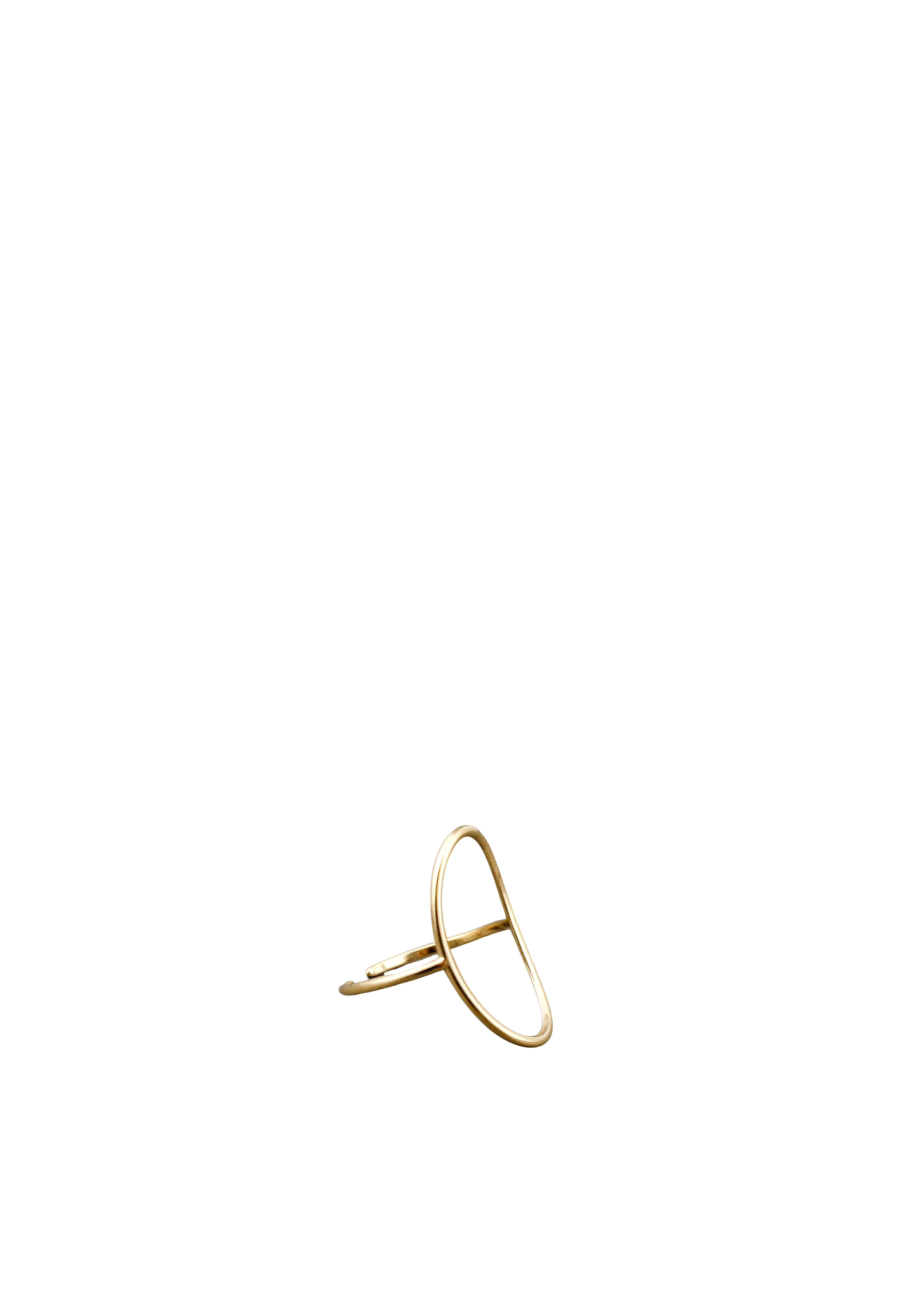 Minimal Open Oval Ring